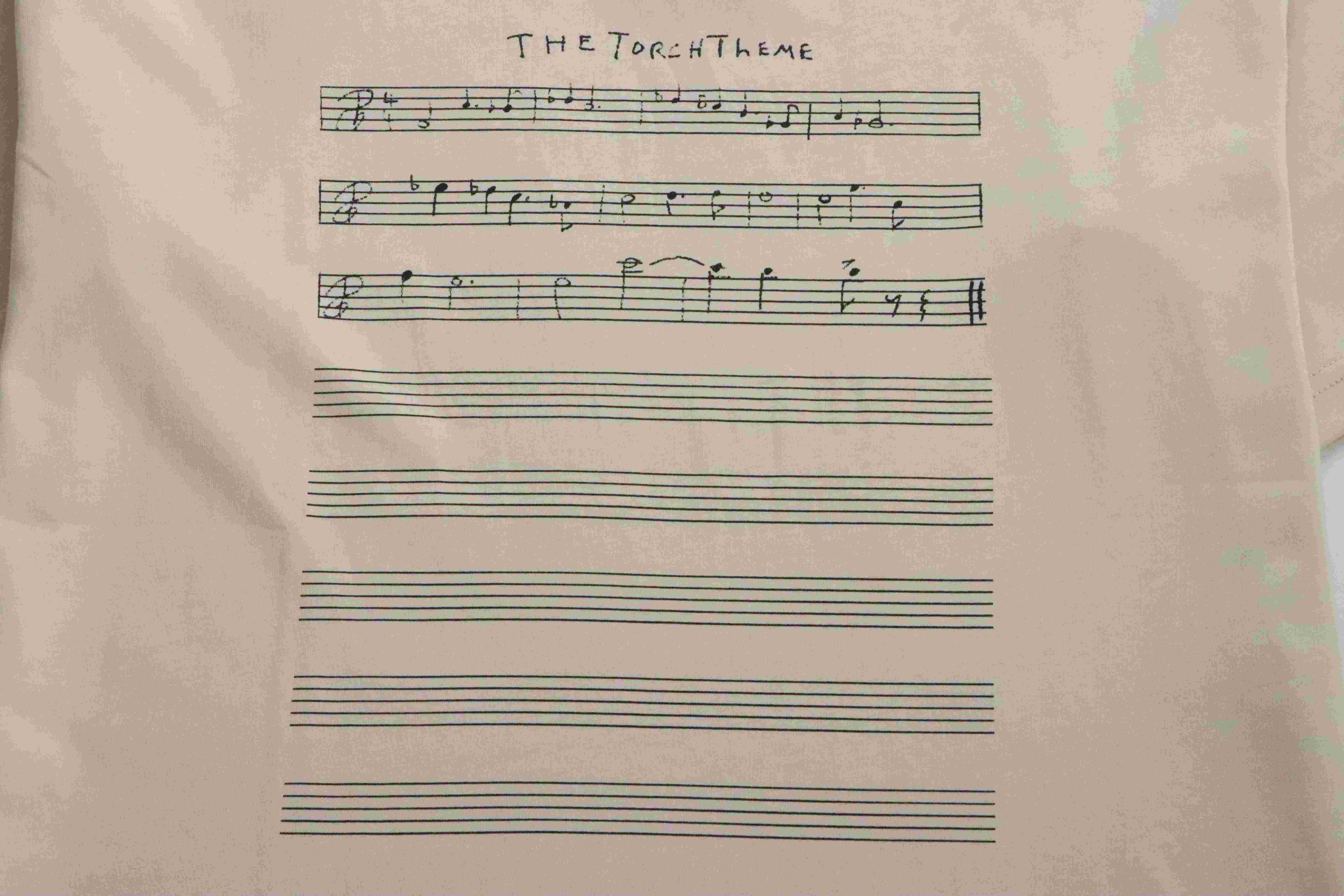 Balenciaga Limited Edition Musical Note Short Sleeve Beige