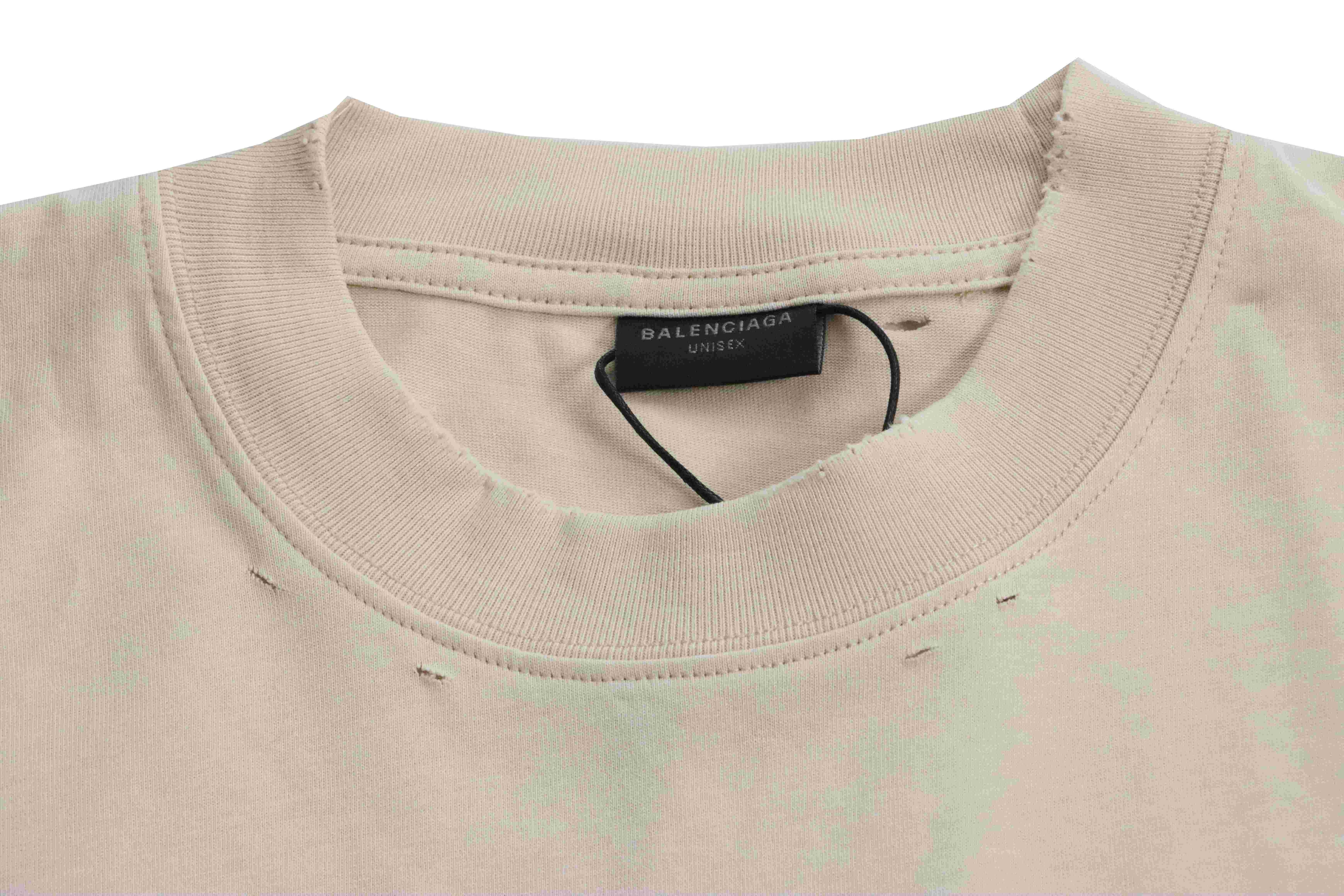 Balenciaga Limited Edition Musical Note Short Sleeve Beige