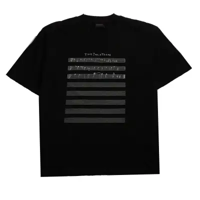 Balenciaga Limited Edition Musical Note Short Sleeve Black 01