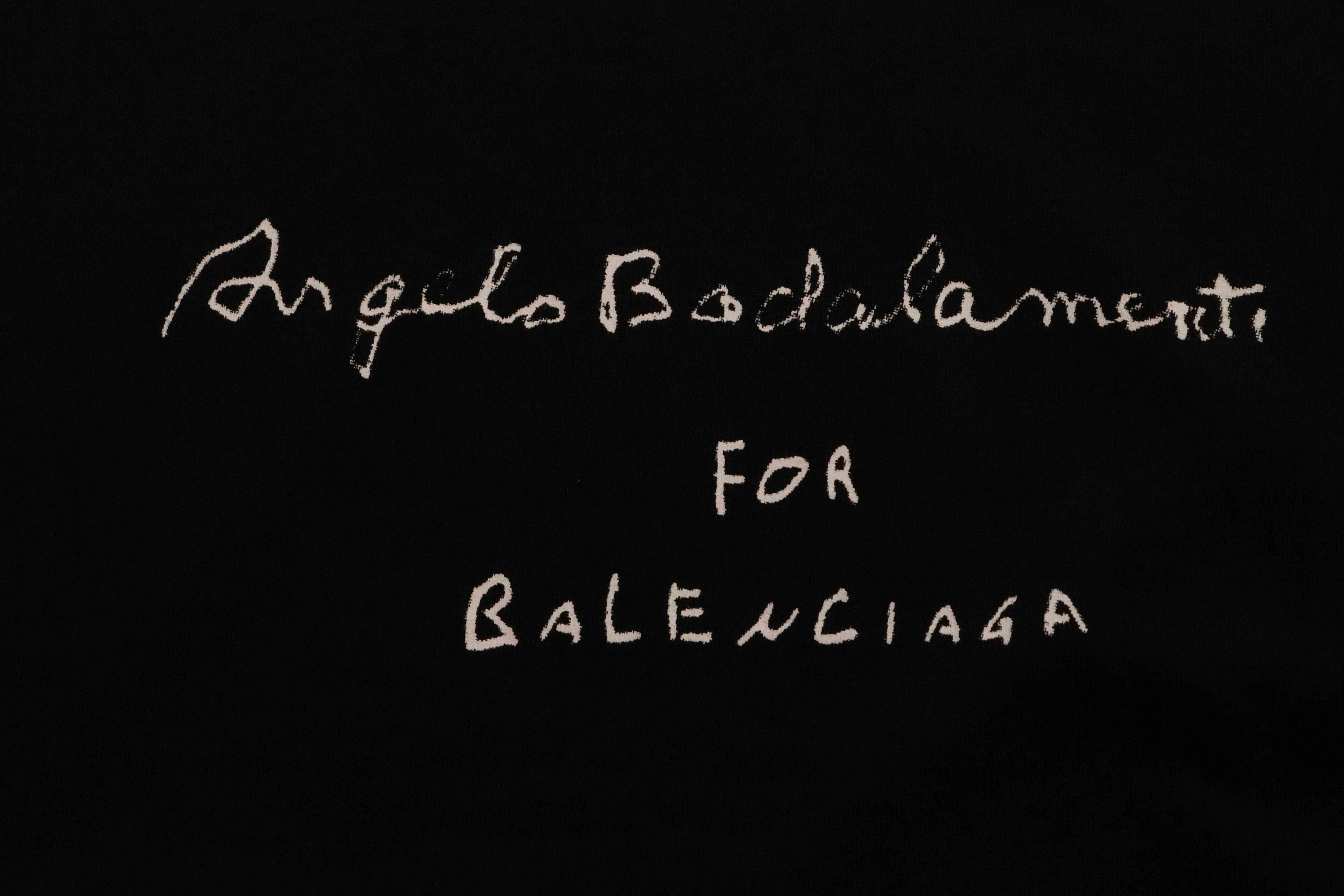 Balenciaga Limited Edition Musical Note Short Sleeve Black