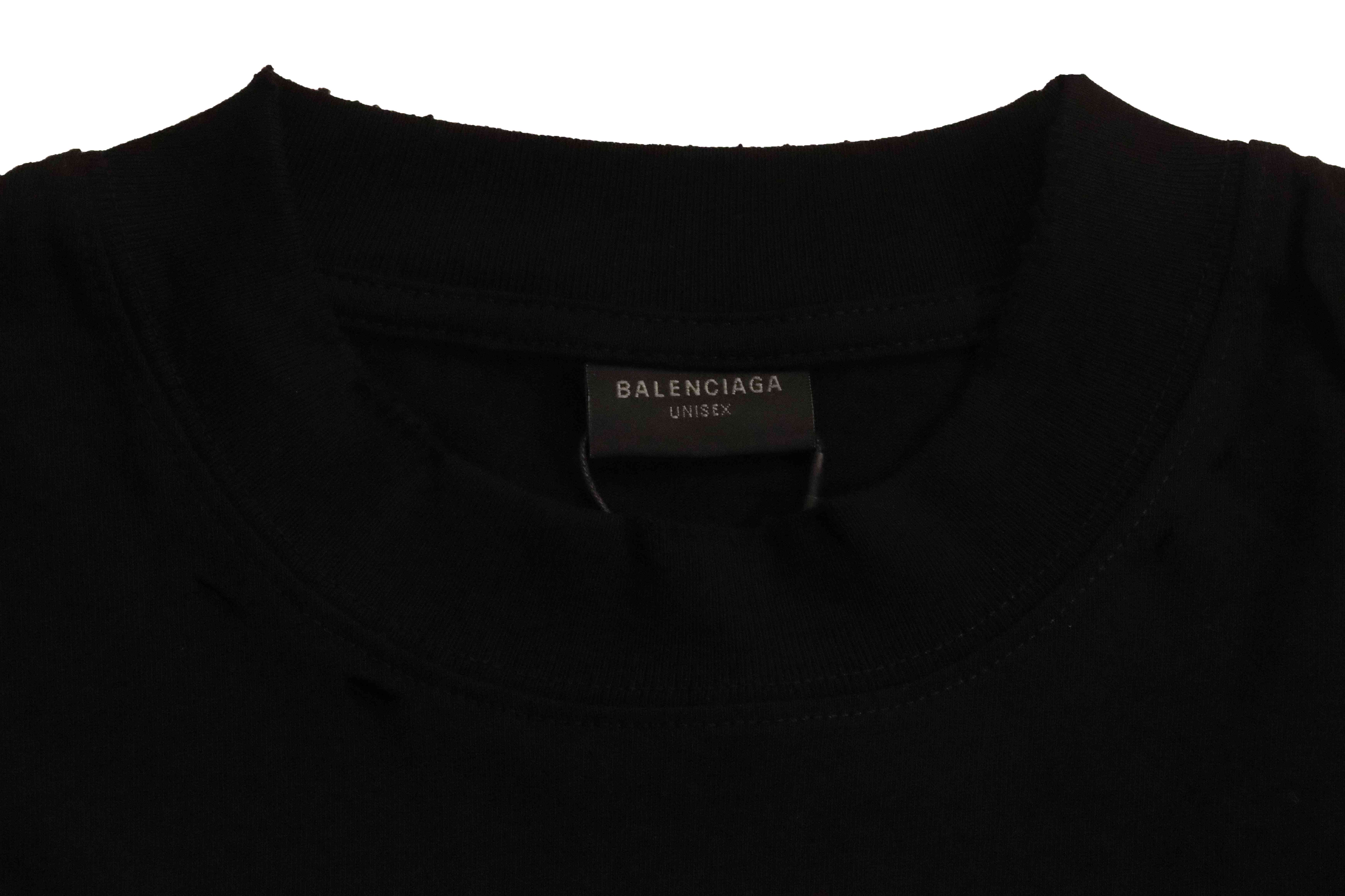 Balenciaga Limited Edition Musical Note Short Sleeve Black