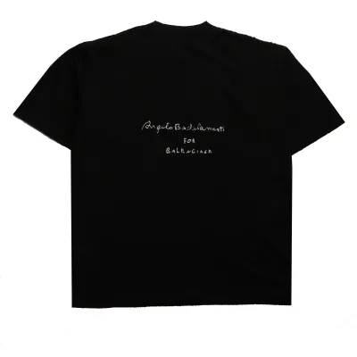 Balenciaga Limited Edition Musical Note Short Sleeve Black 02