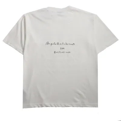 Balenciaga Limited Edition Musical Note Short Sleeve White 02