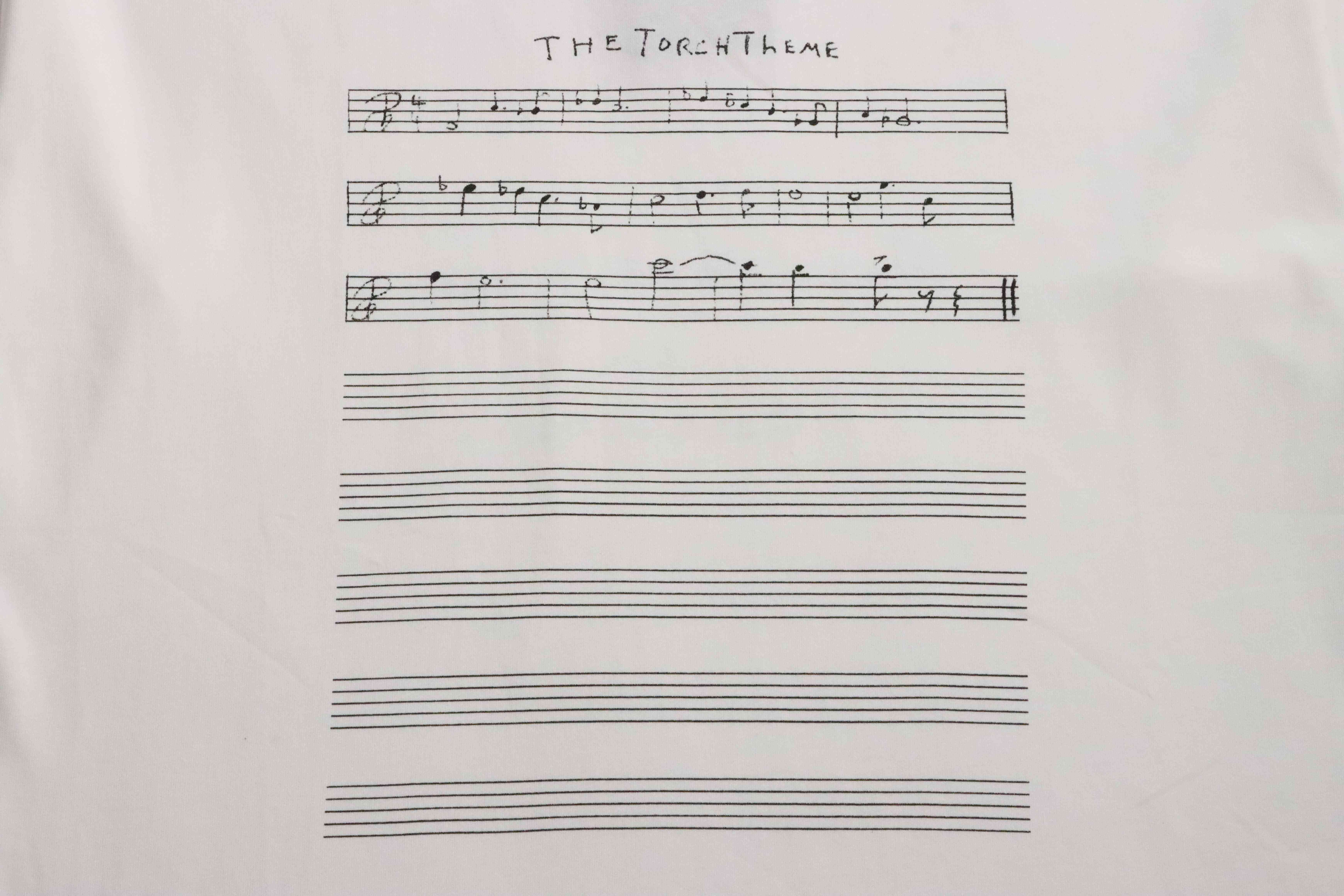 Balenciaga Limited Edition Musical Note Short Sleeve White