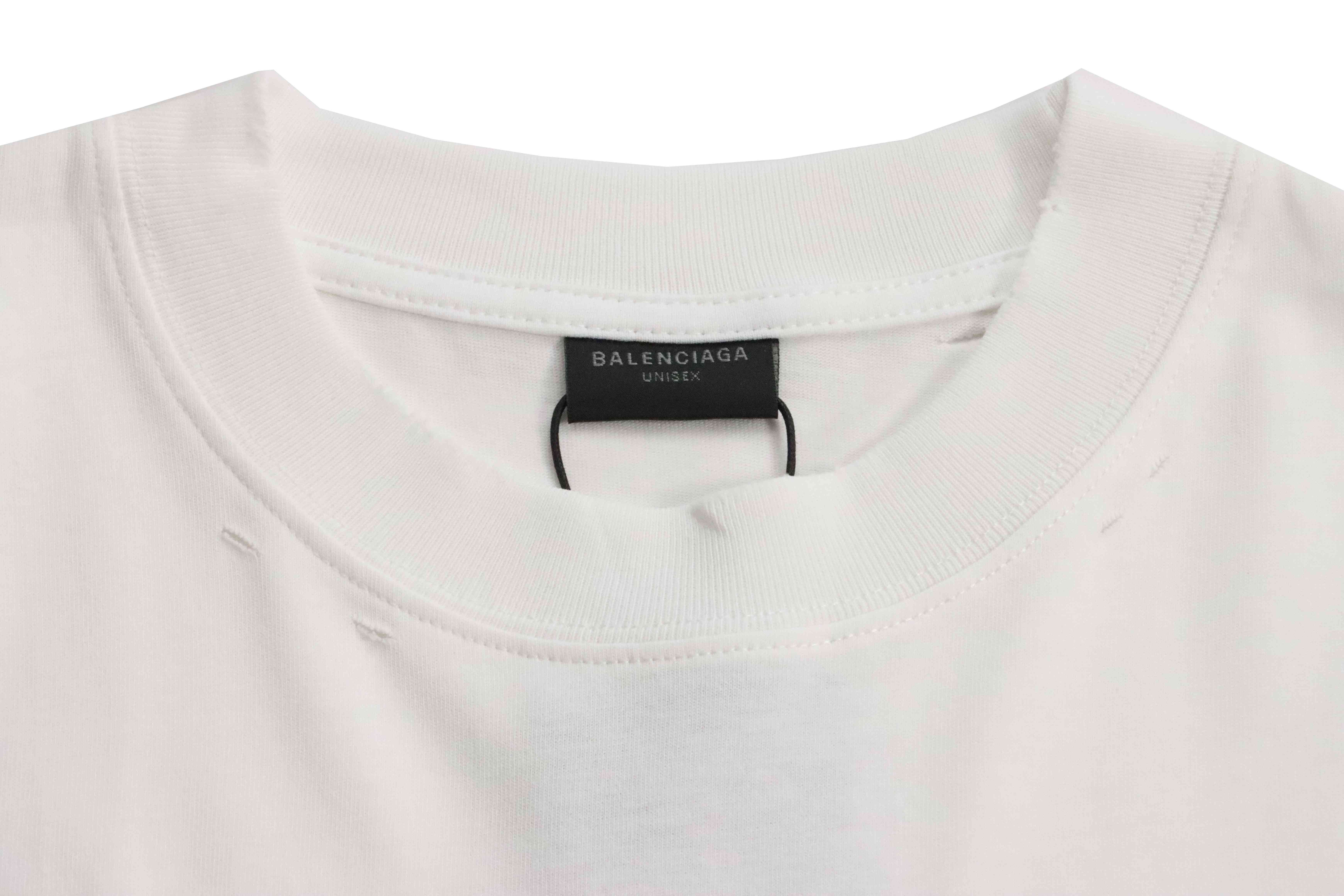 Balenciaga Limited Edition Musical Note Short Sleeve White