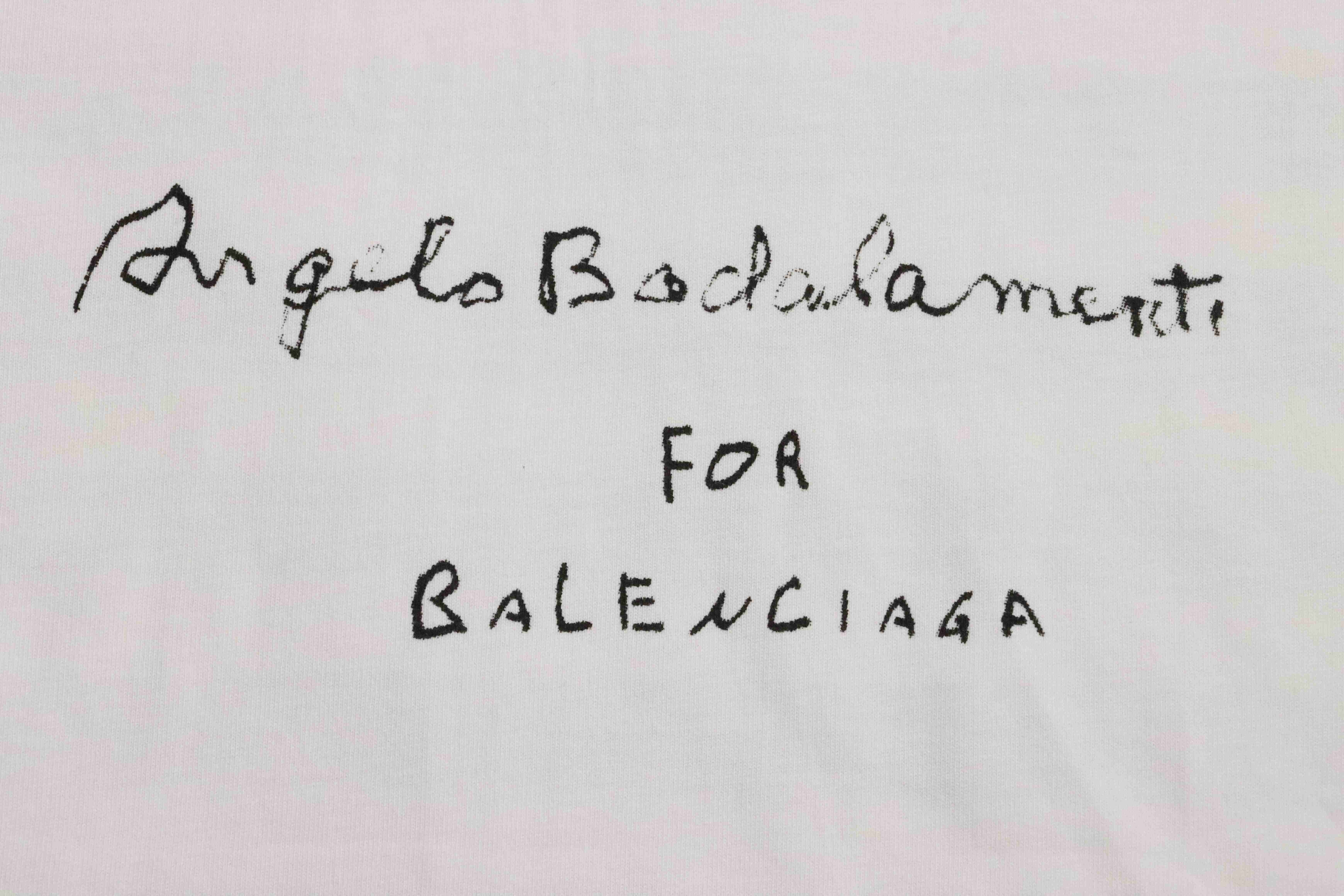 Balenciaga Limited Edition Musical Note Short Sleeve White