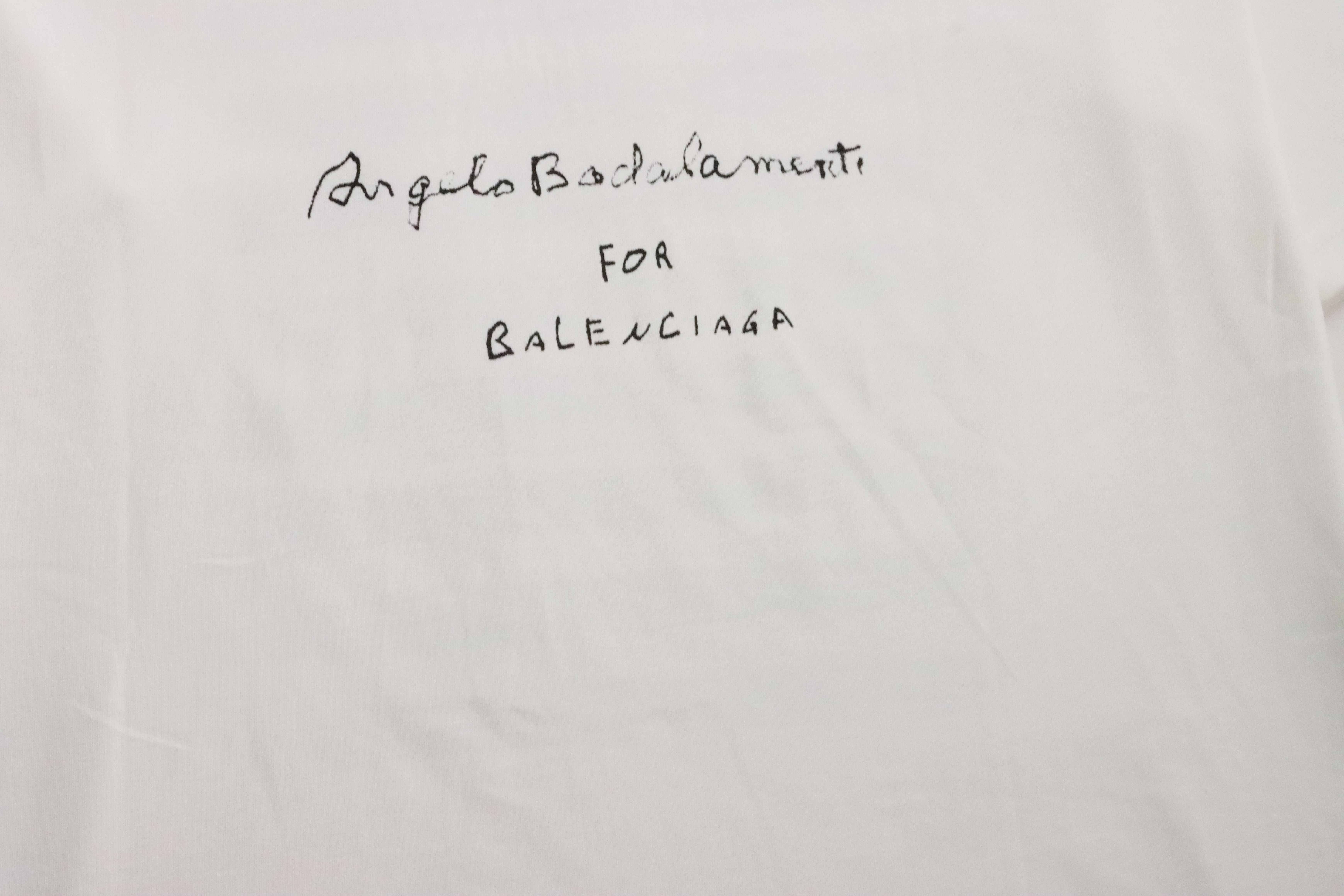 Balenciaga Limited Edition Musical Note Short Sleeve White