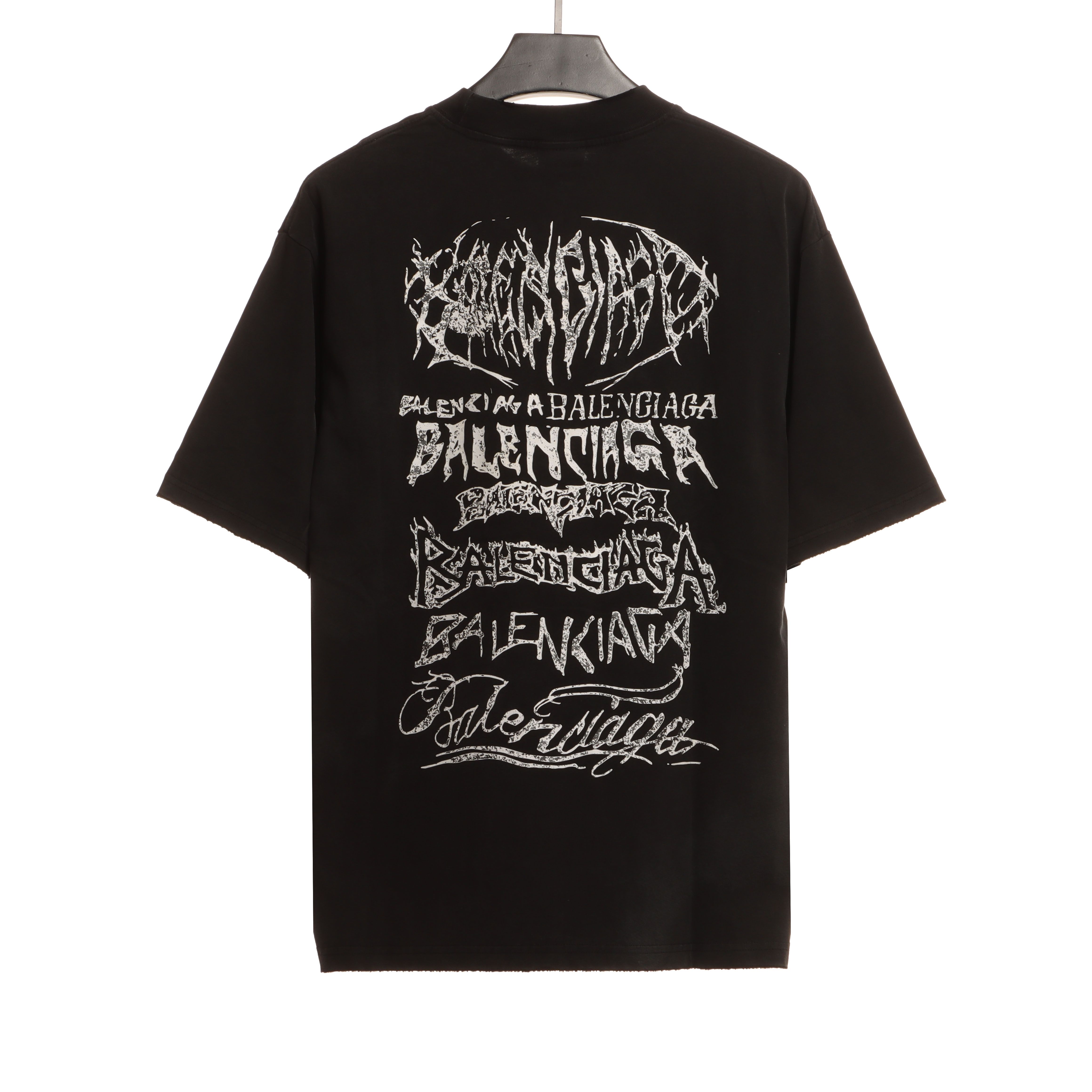 Balenciaga Limited Edition Three-Dimensional Printed Short Sleeve Black