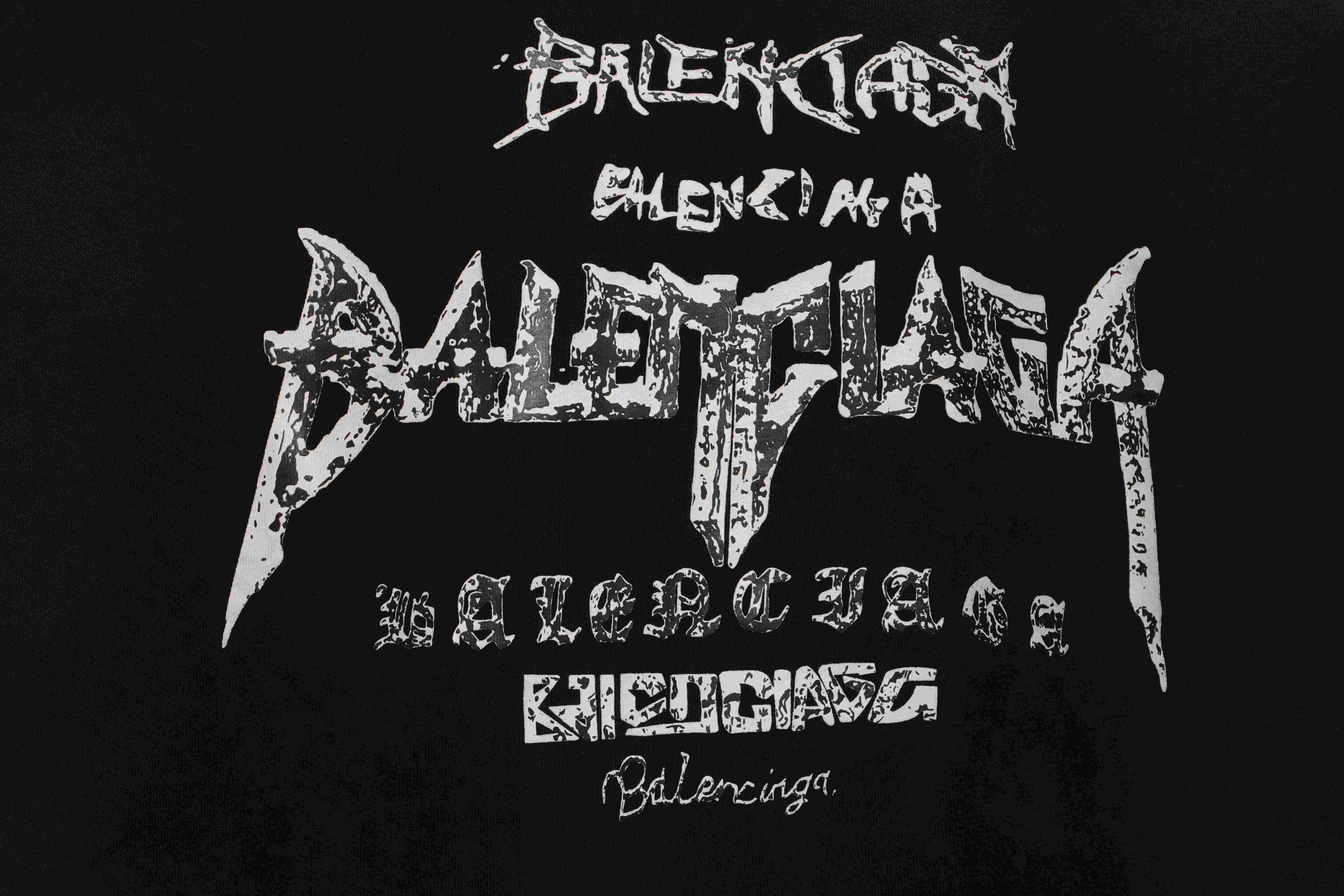 Balenciaga Limited Edition Three-Dimensional Printed Short Sleeve Black