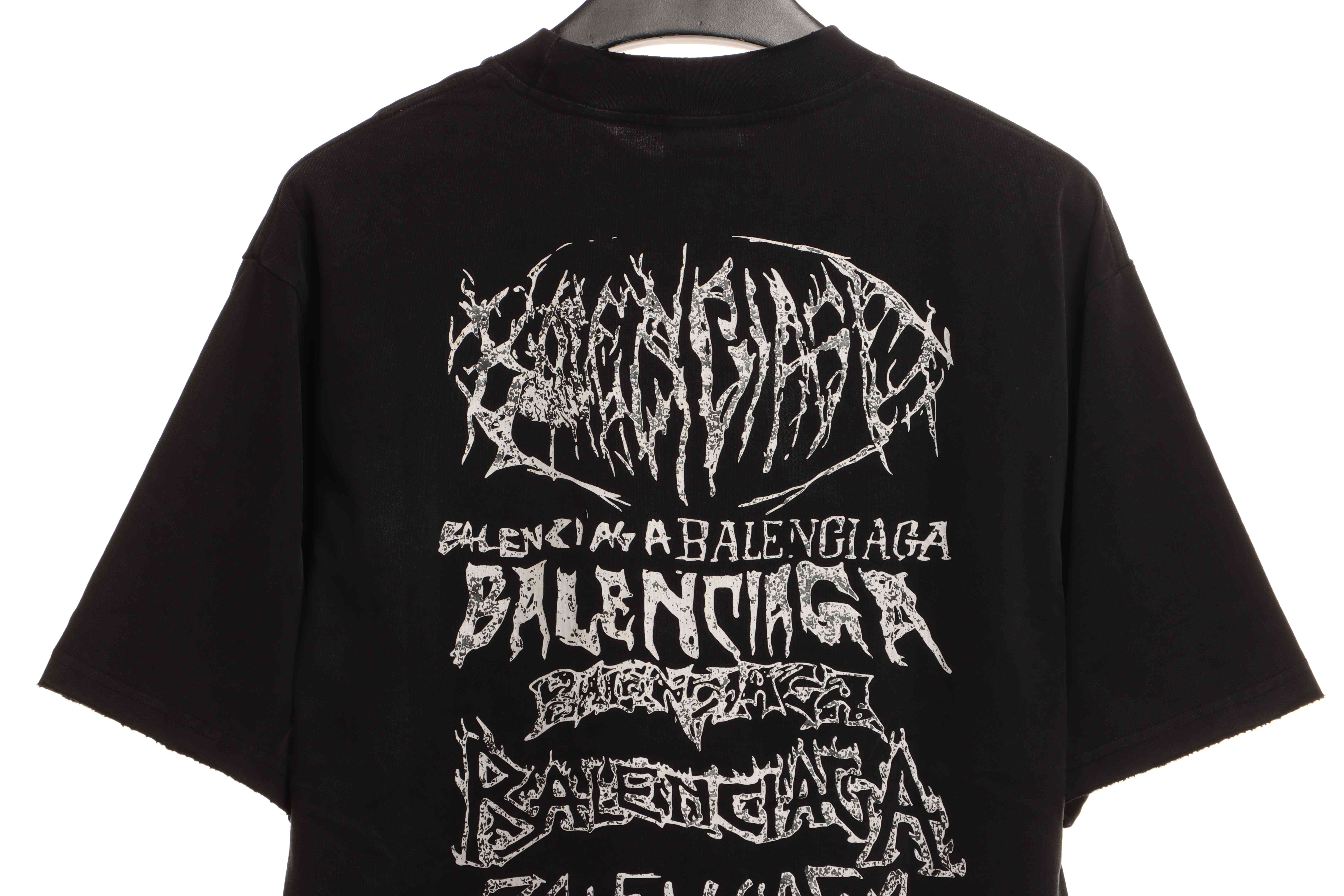 Balenciaga Limited Edition Three-Dimensional Printed Short Sleeve Black