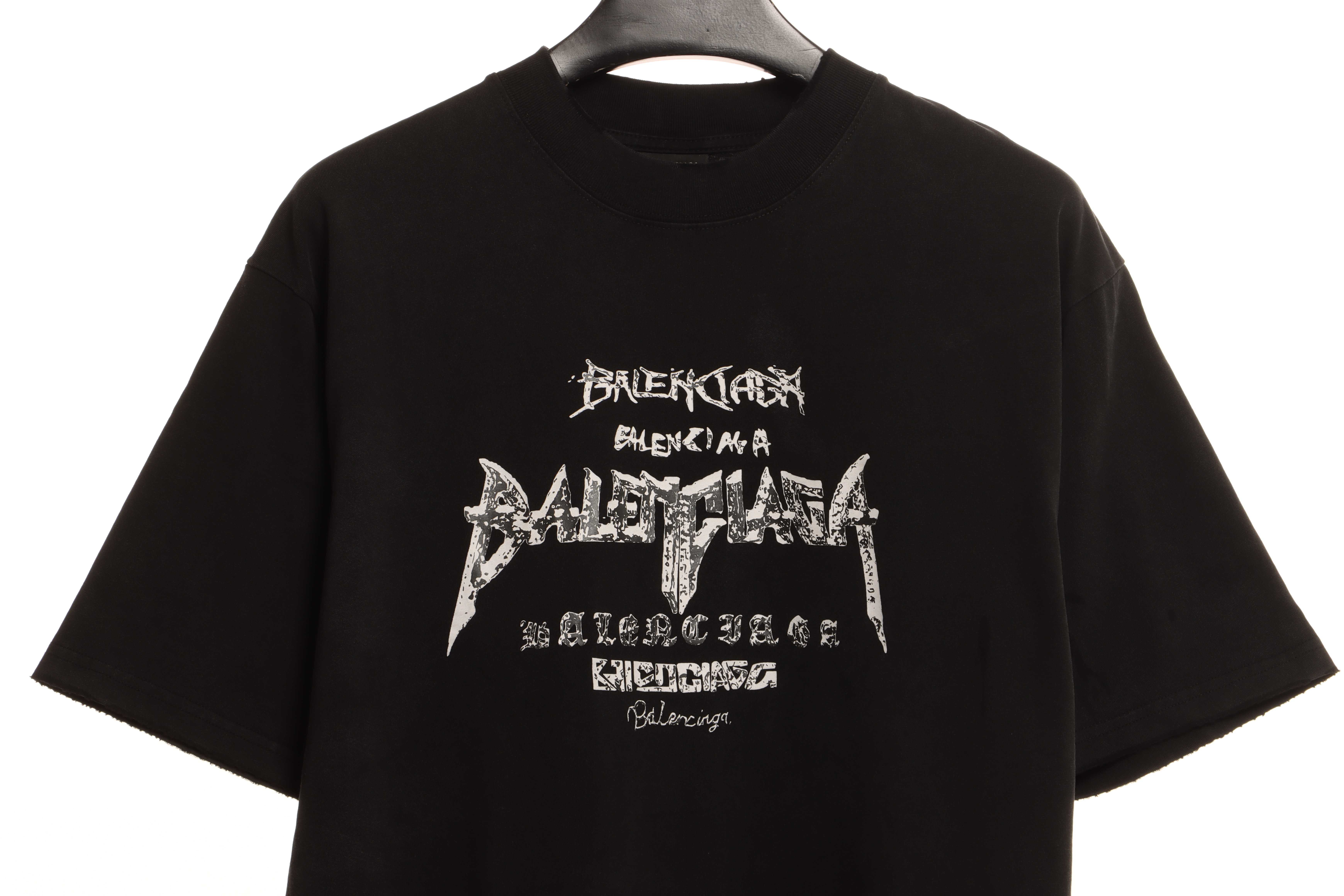 Balenciaga Limited Edition Three-Dimensional Printed Short Sleeve Black