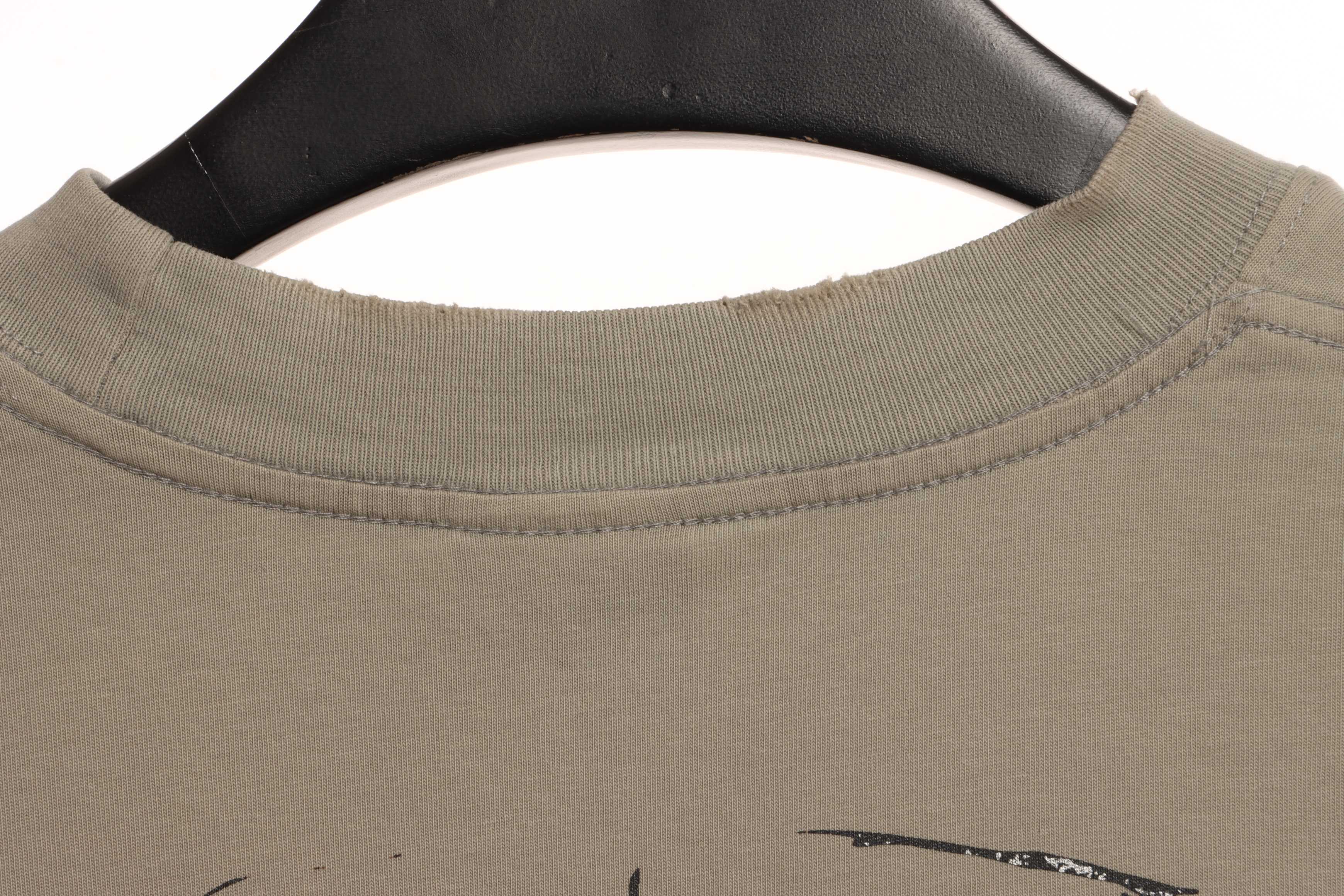 Balenciaga Limited Edition Three-Dimensional Printed Short Sleeve Khaki