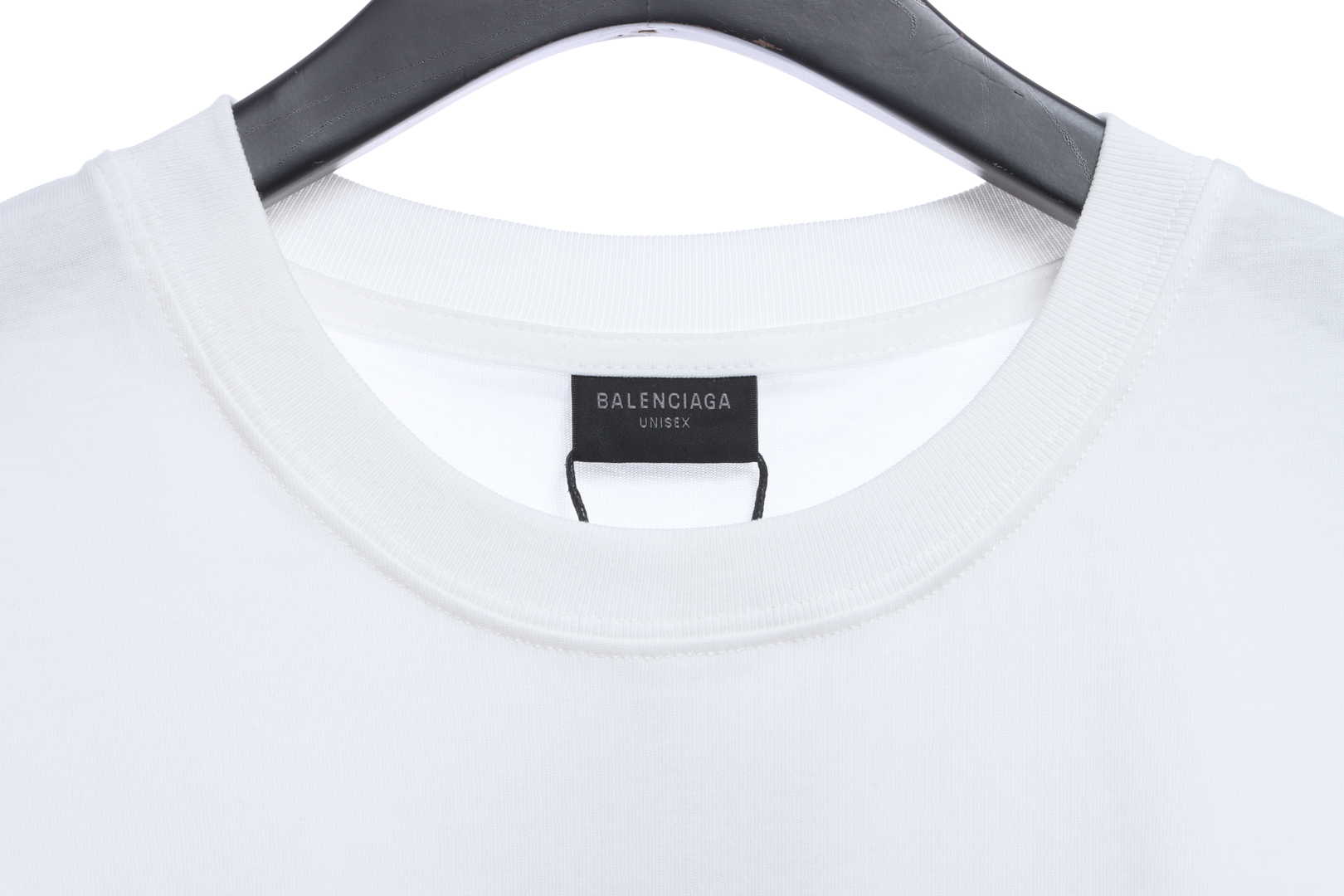 Balenciaga M Logo Embroidered Short Sleeves White