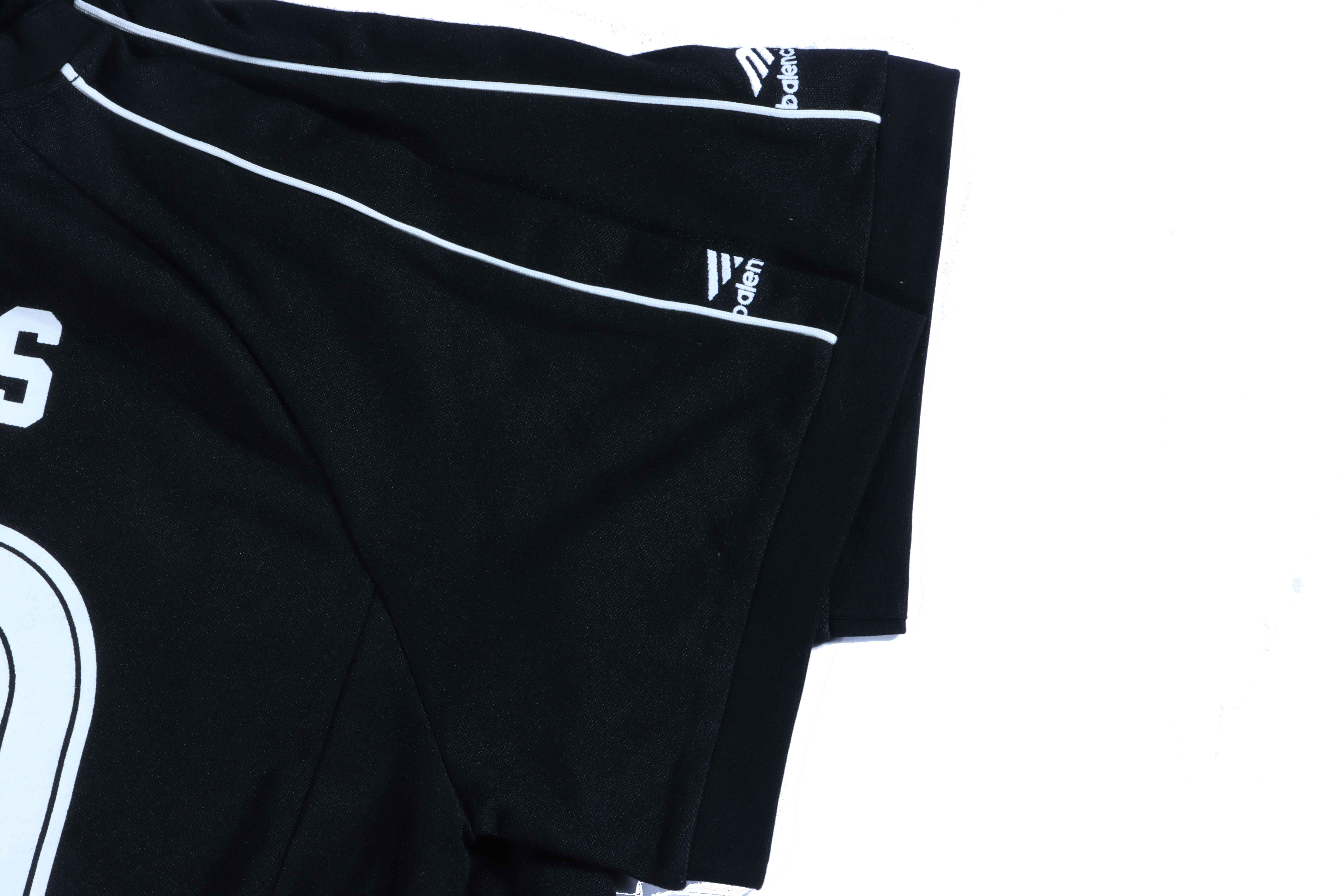 Balenciaga Manchester United Football Embroidered Short Sleeves Black