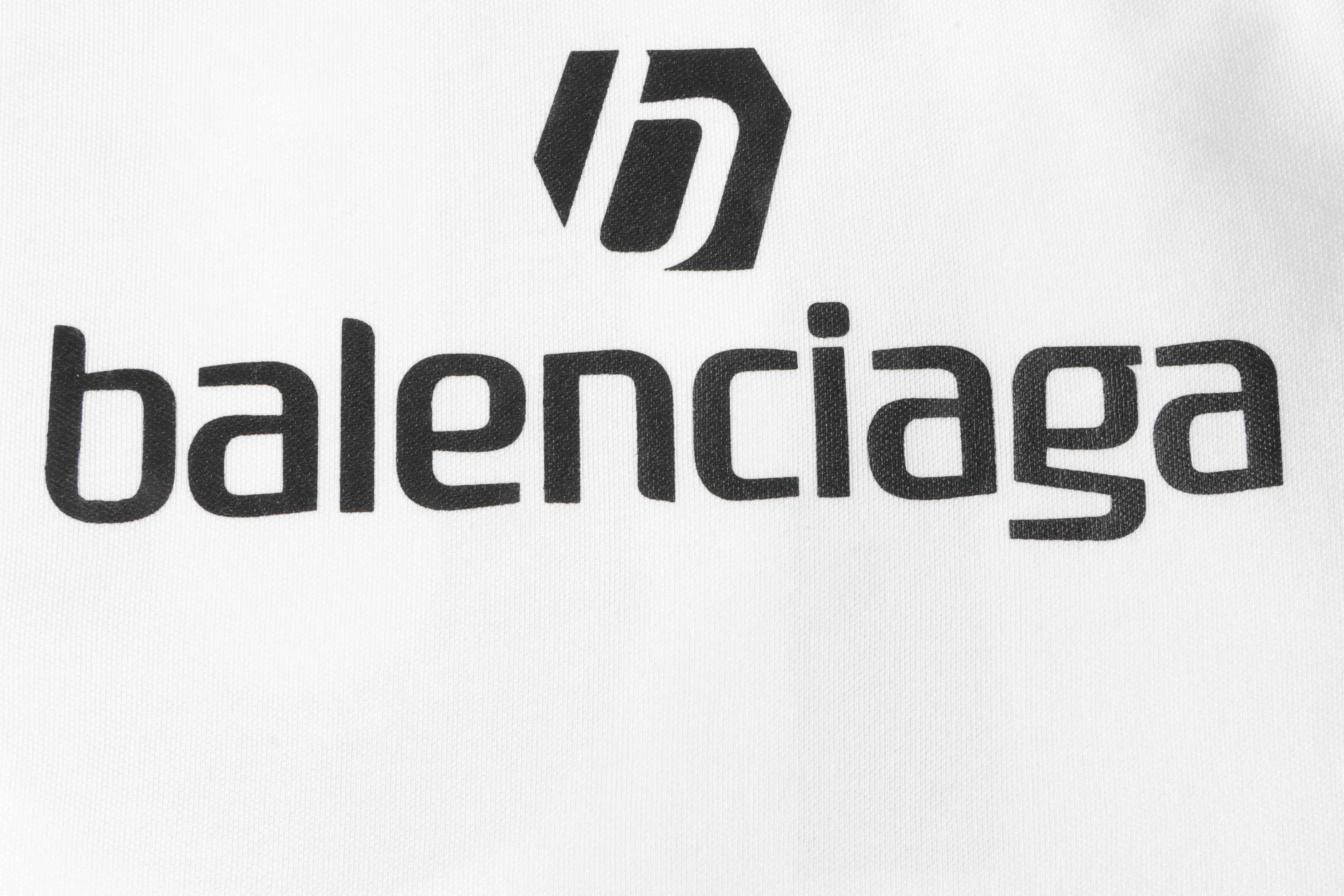 Balenciaga Manchester United Football Embroidered Short Sleeves White