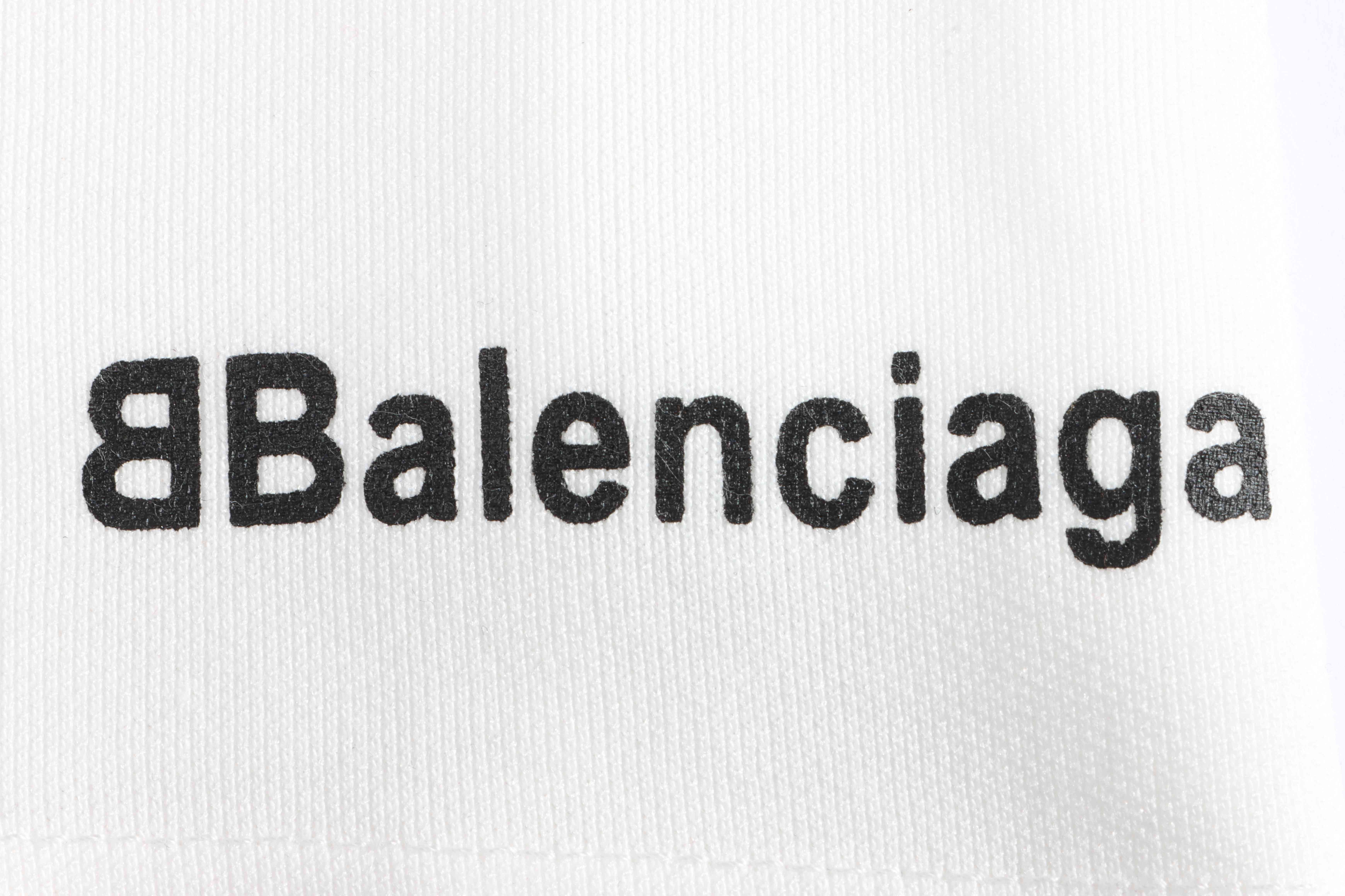 Balenciaga Manchester United Football Embroidered Short Sleeves White