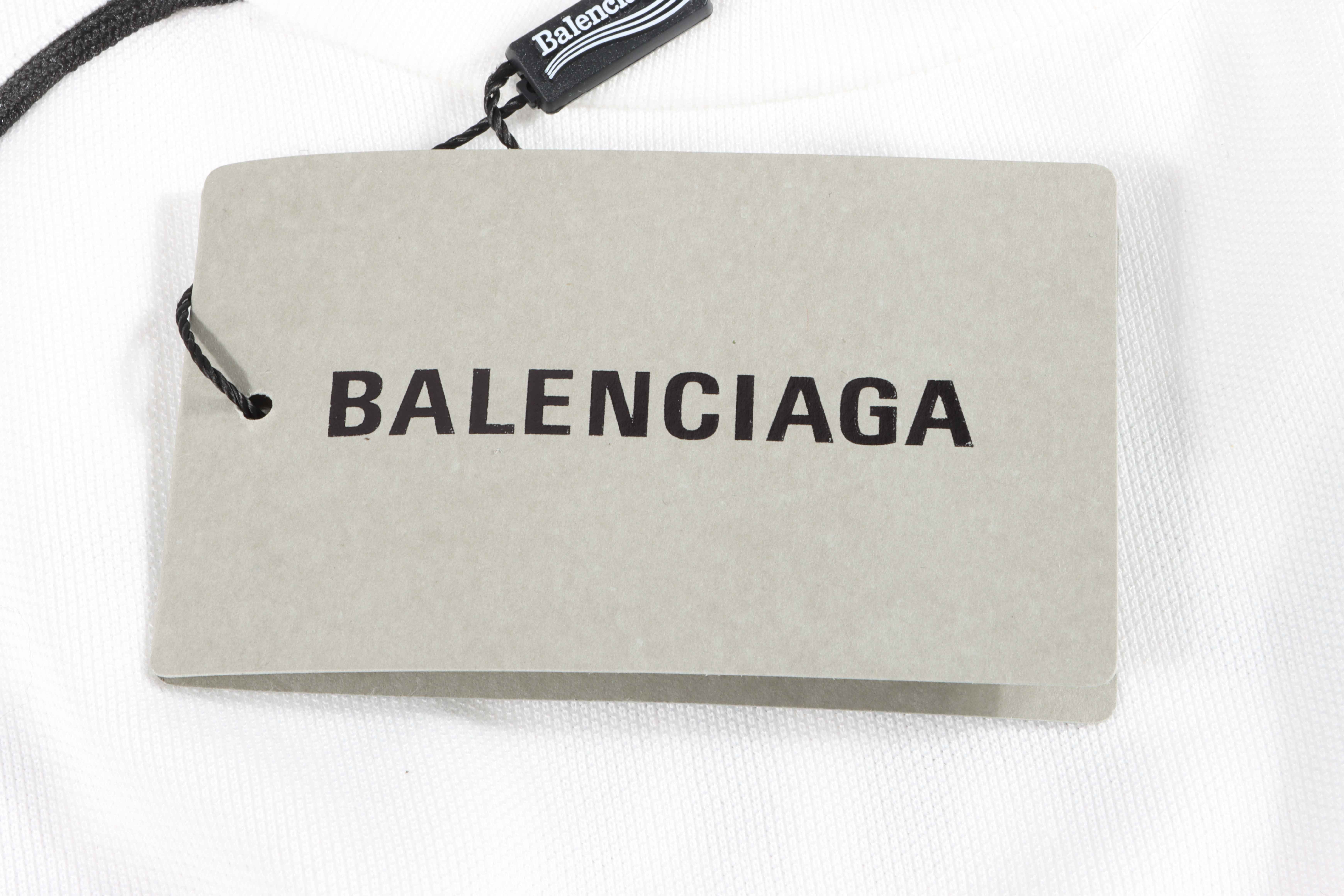 Balenciaga Manchester United Football Embroidered Short Sleeves White