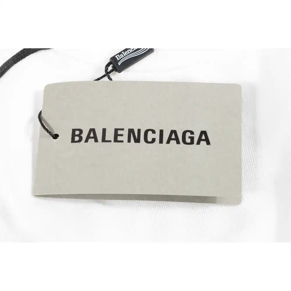 Balenciaga Manchester United Football Embroidered Short Sleeves White