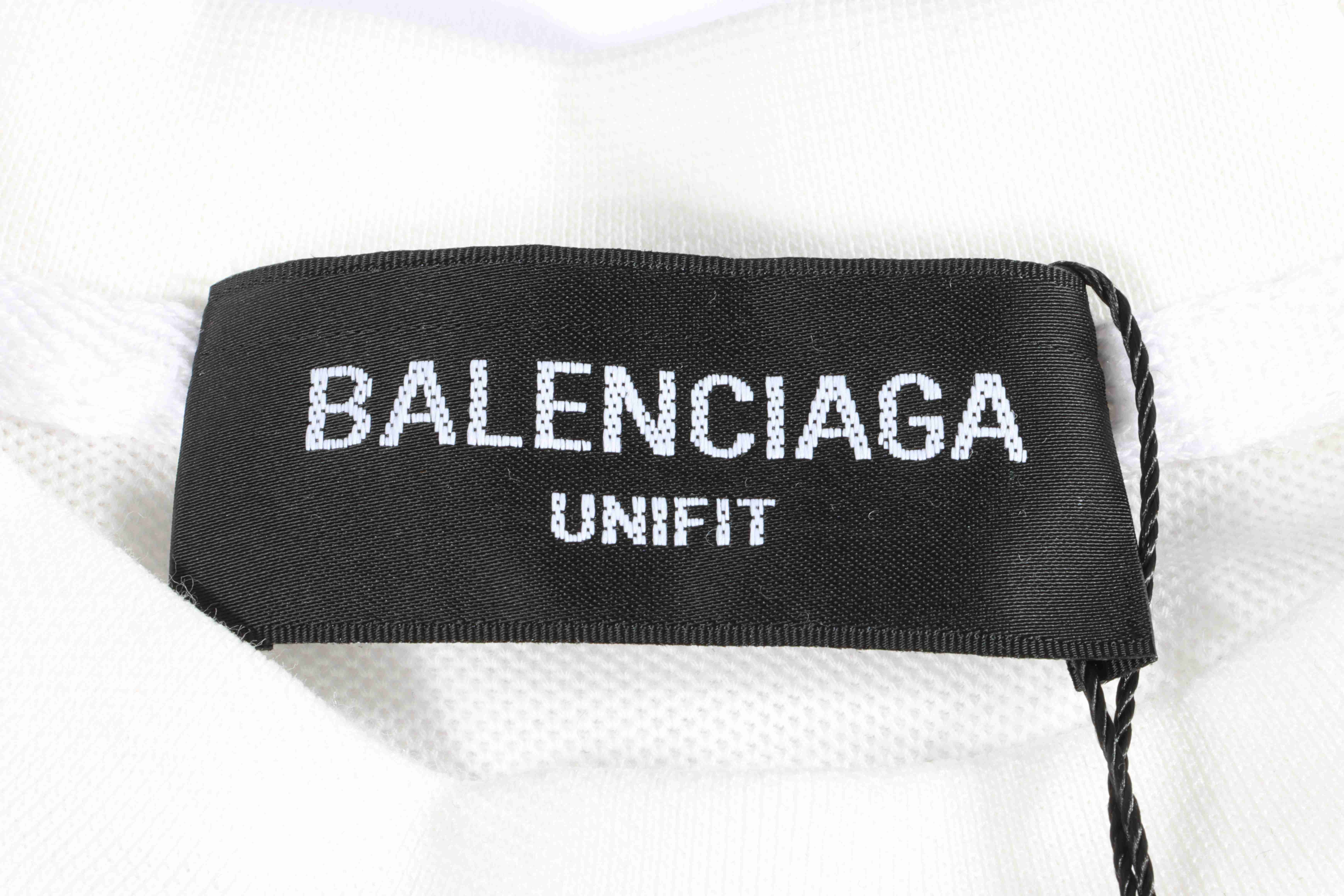 Balenciaga Manchester United Football Embroidered Short Sleeves White
