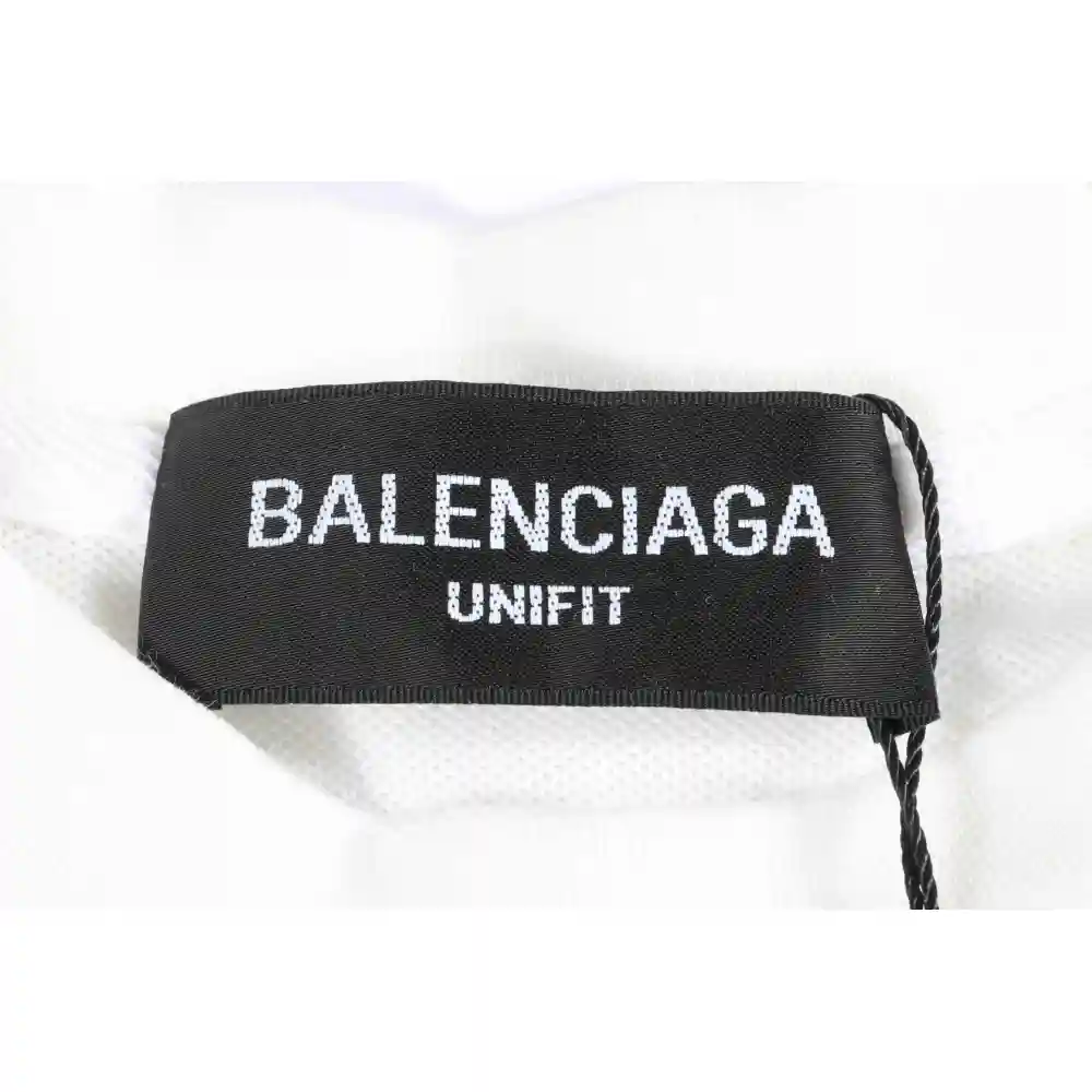 Balenciaga Manchester United Football Embroidered Short Sleeves White