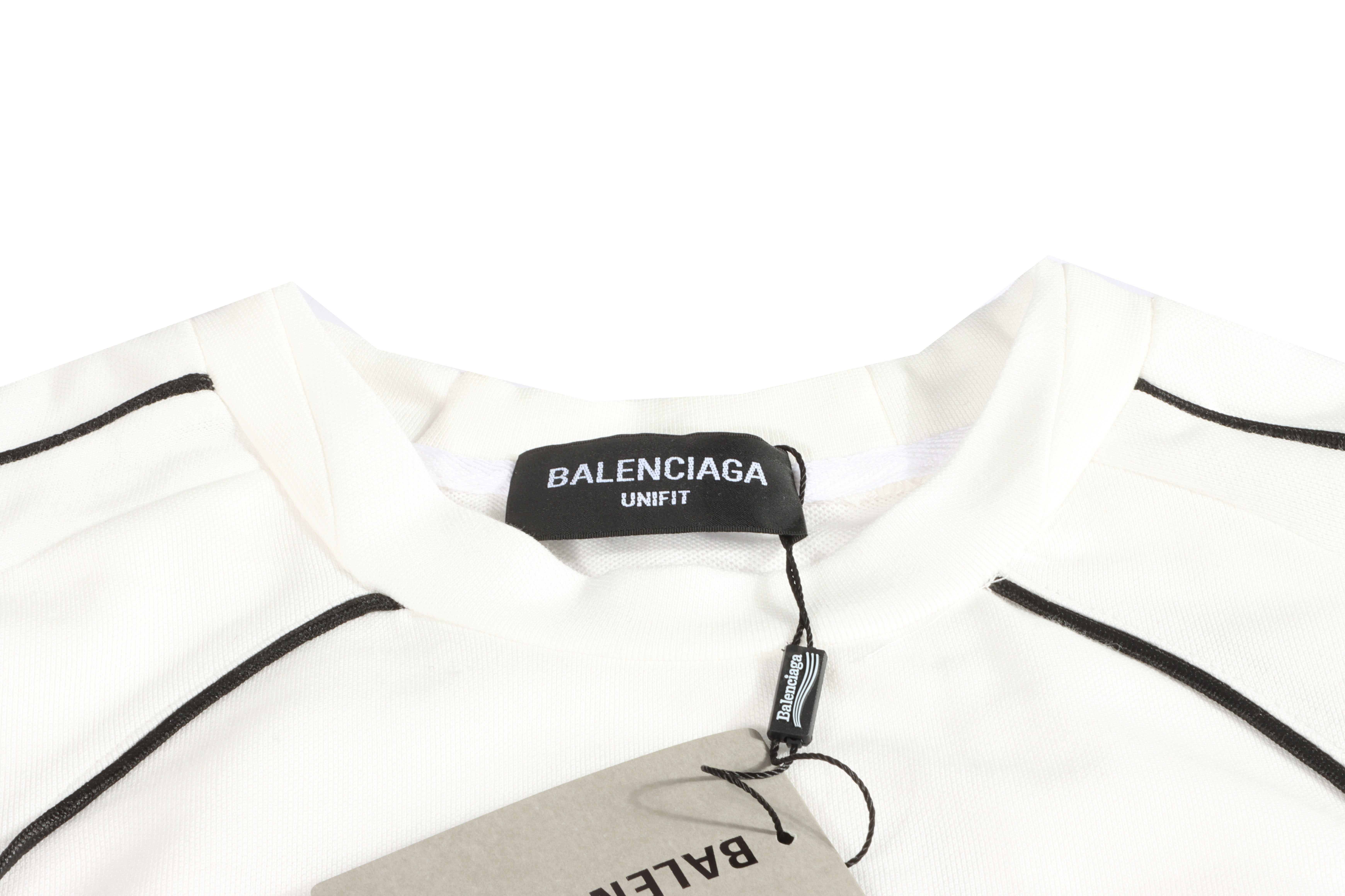 Balenciaga Manchester United Football Embroidered Short Sleeves White