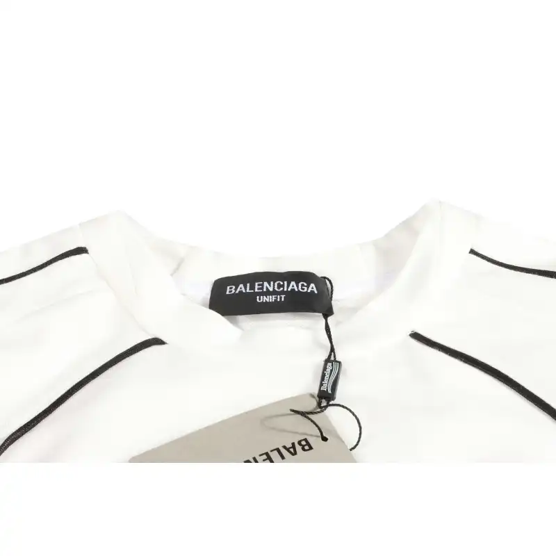Balenciaga Manchester United Football Embroidered Short Sleeves White