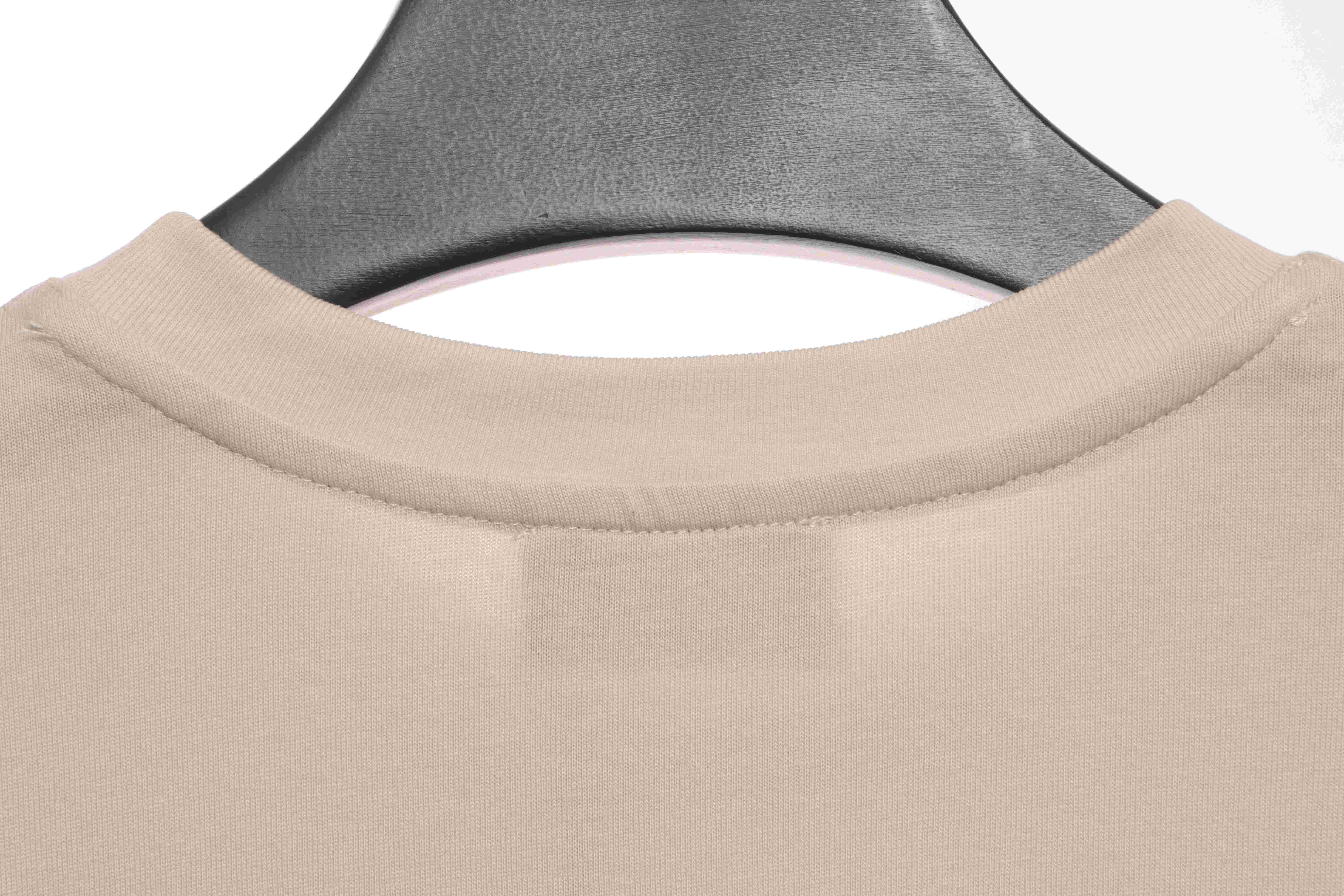 Balenciaga Manchu Classic Logo Short-Sleeved Khaki