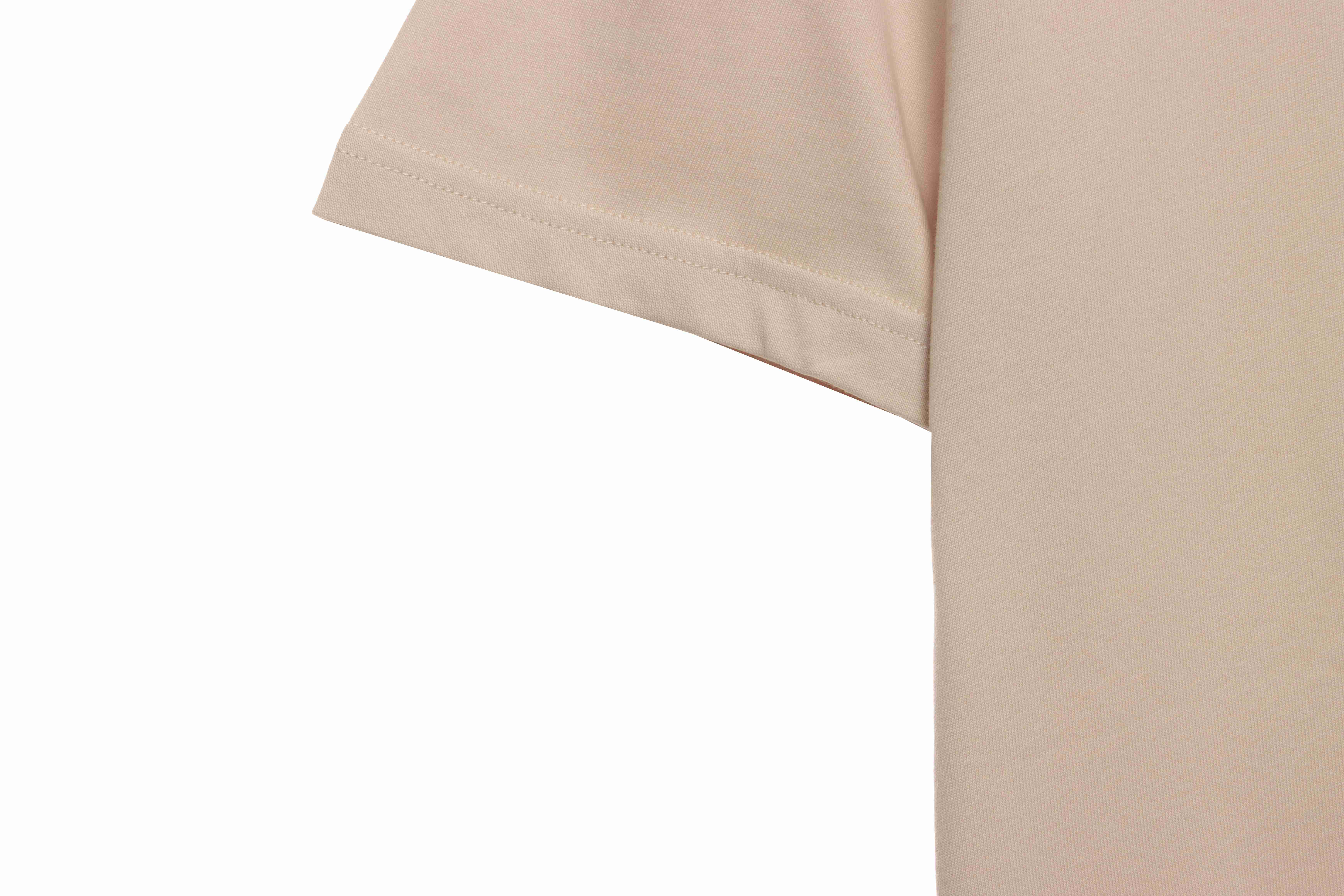 Balenciaga Manchu Classic Logo Short-Sleeved Khaki