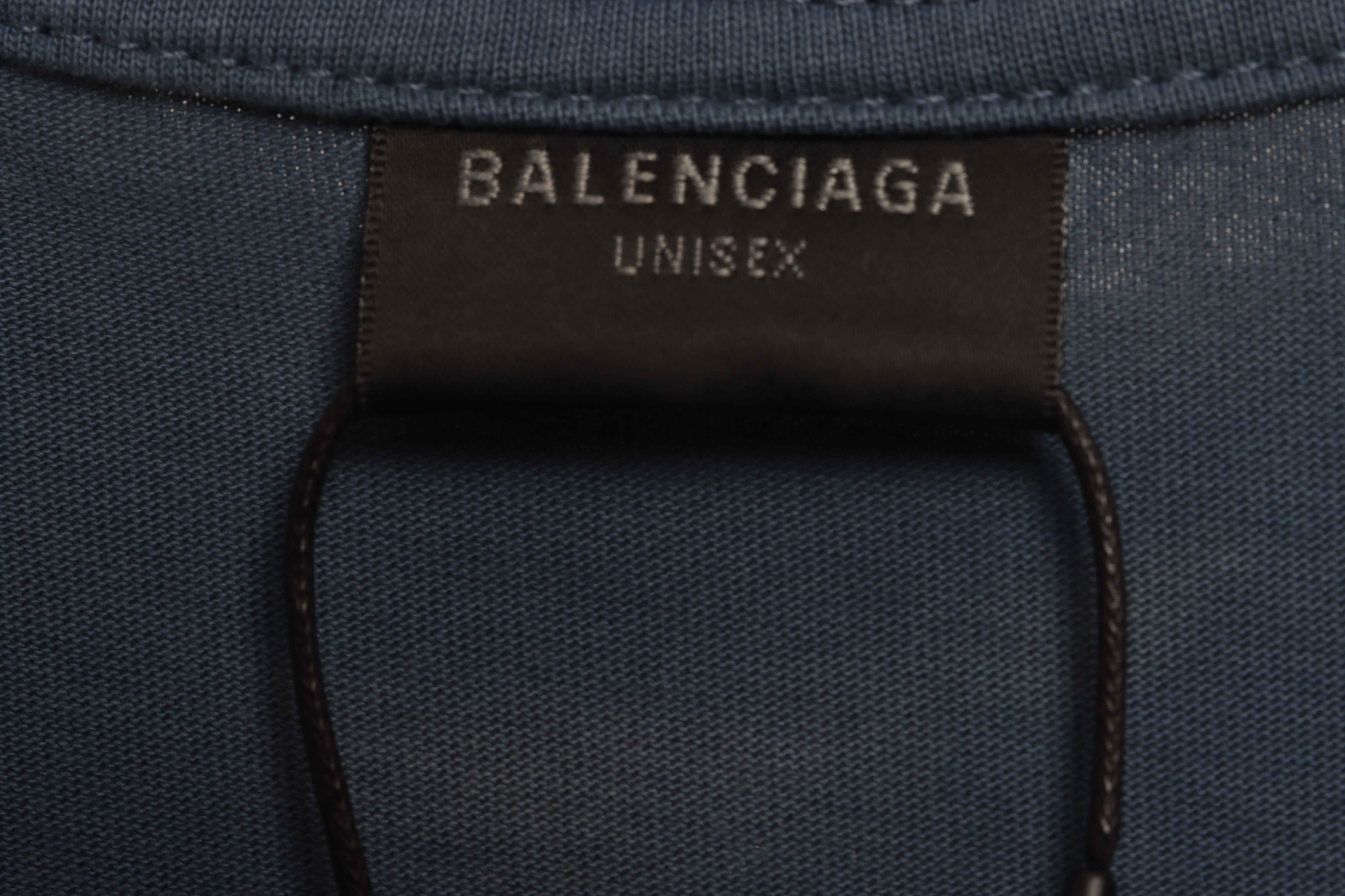 Balenciaga Masking Tape Short Sleeve Blue