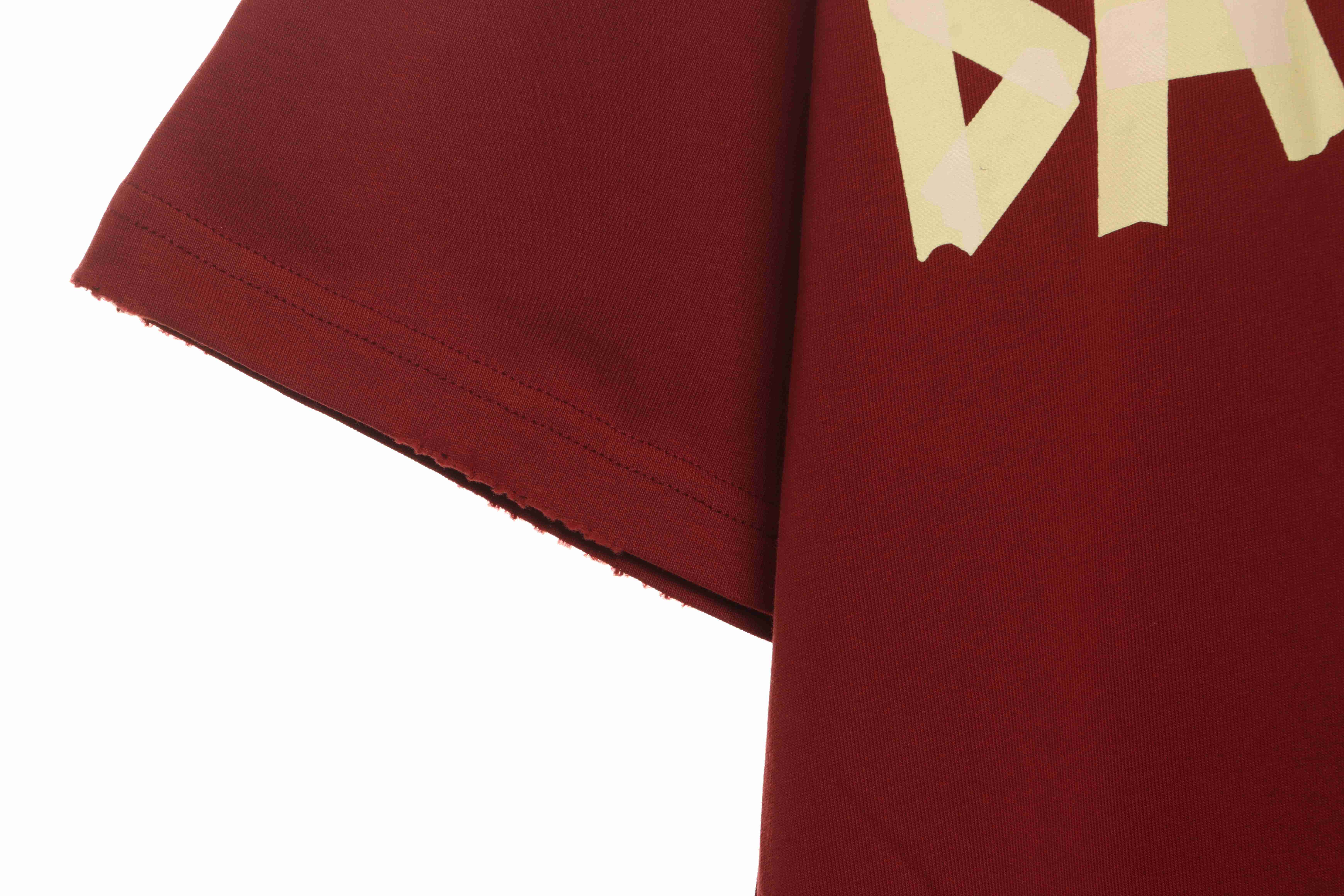 Balenciaga Masking Tape Short Sleeve Red