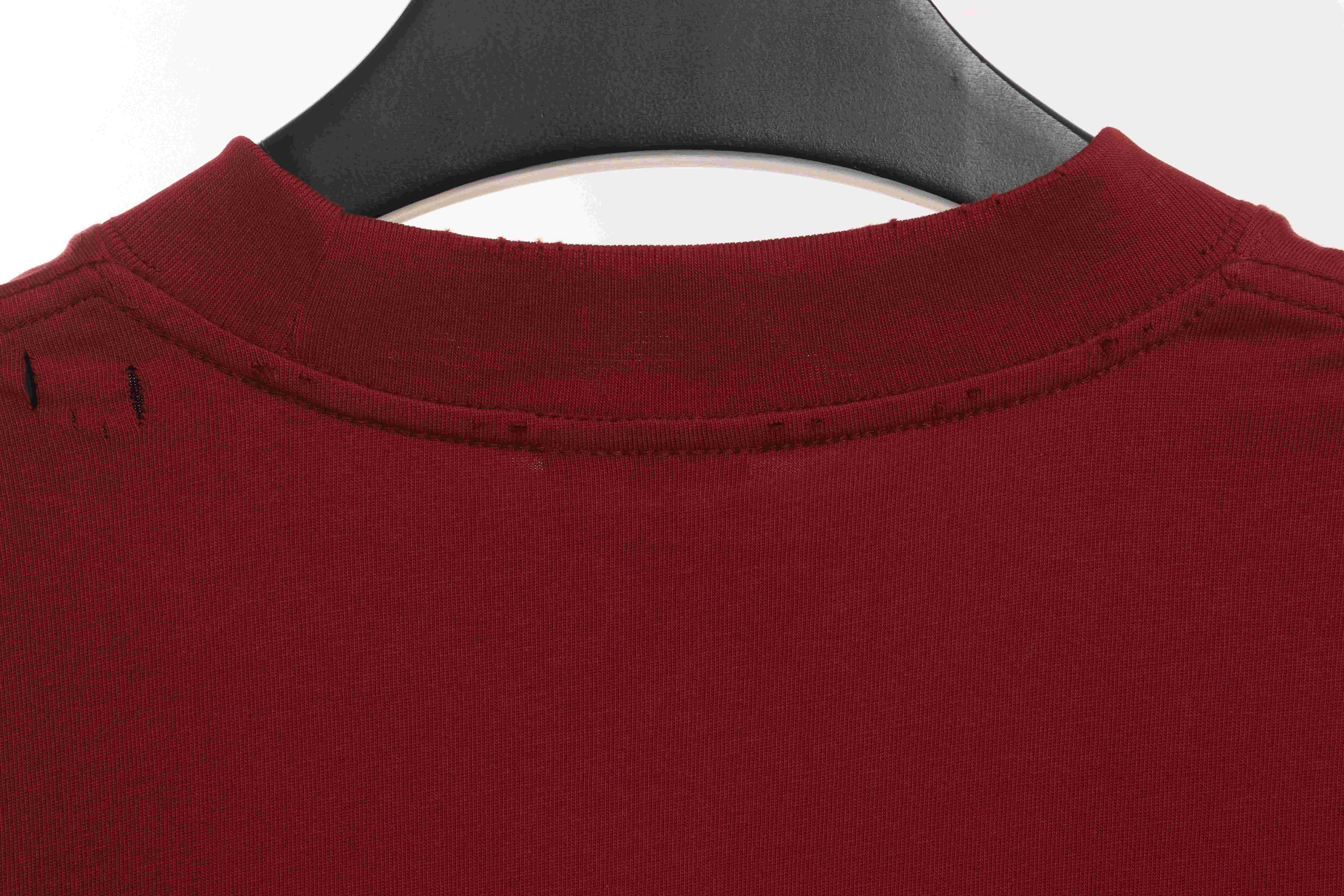 Balenciaga Masking Tape Short Sleeve Red