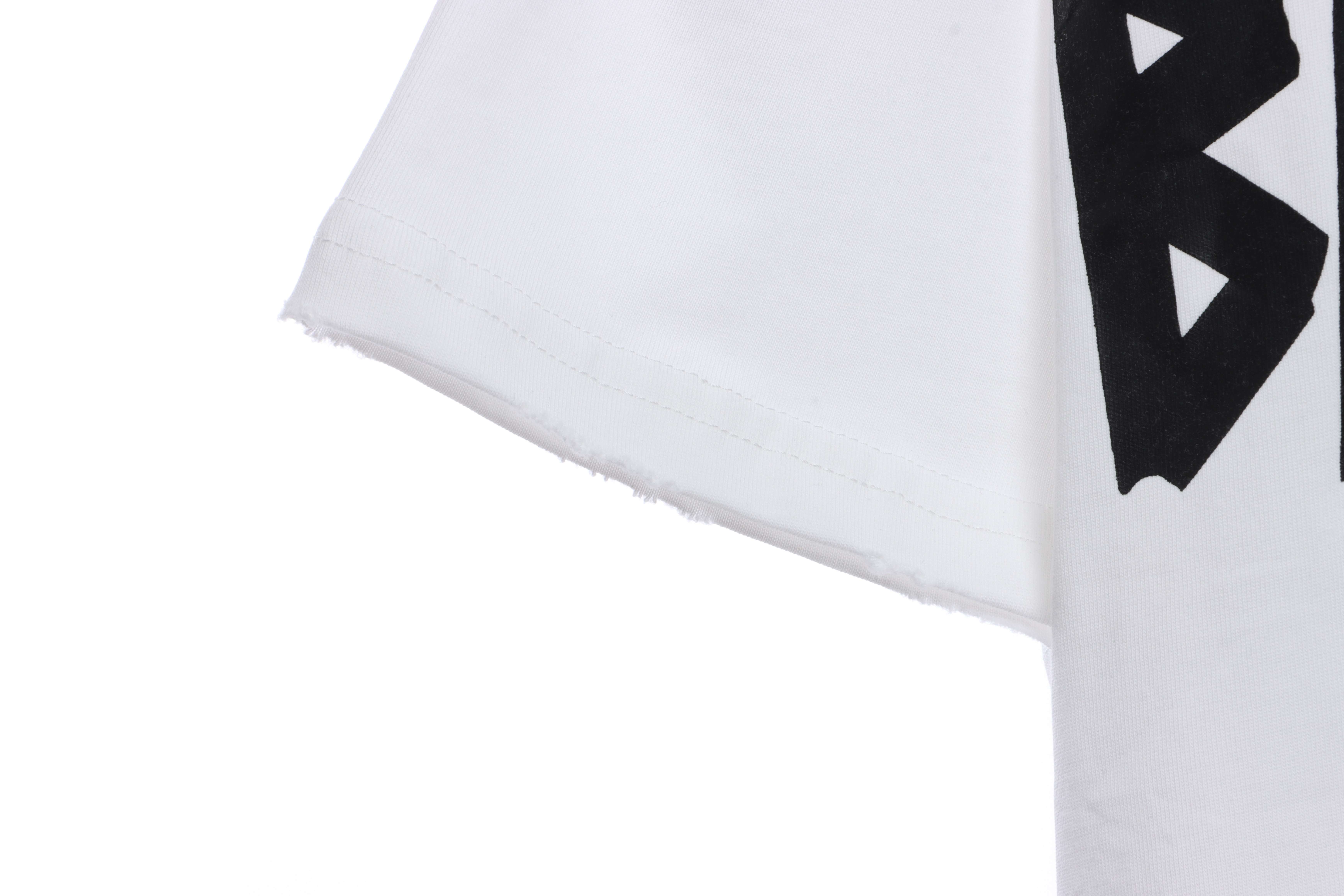 Balenciaga Masking Tape Short Sleeves White Black Tape