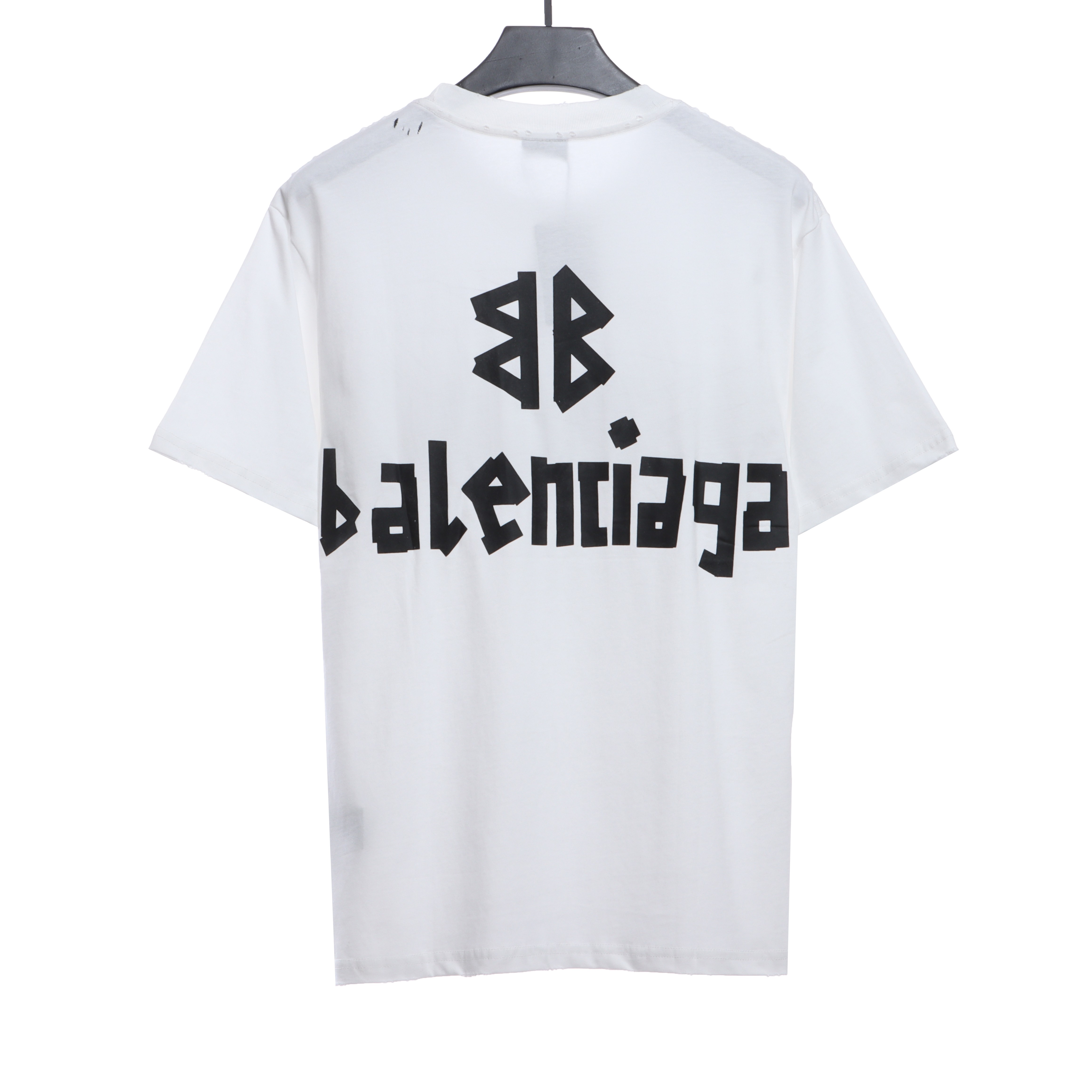 Balenciaga Masking Tape Short Sleeves White Black Tape