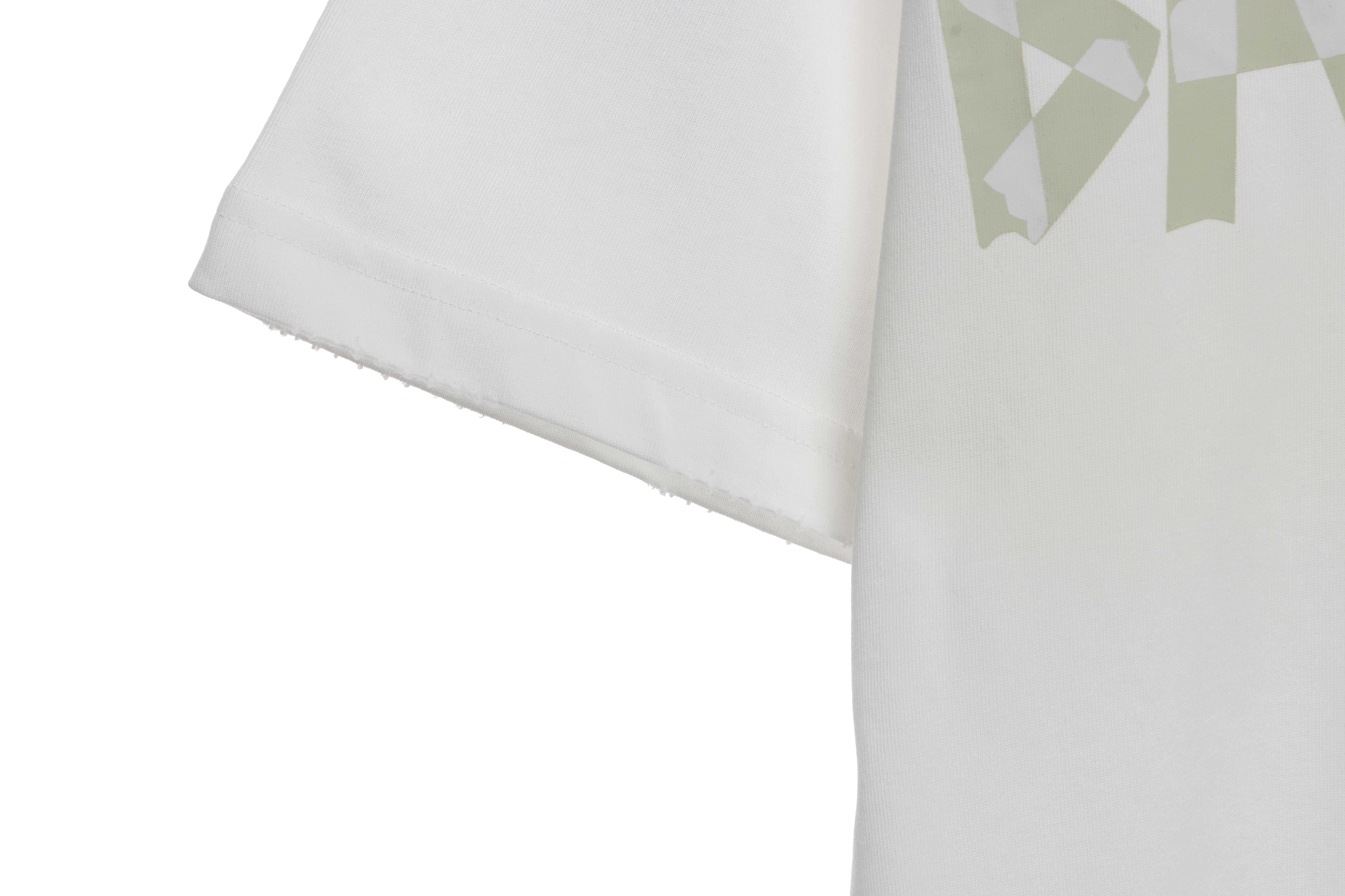 Balenciaga Masking Tape Short Sleeves White Yellow Tape