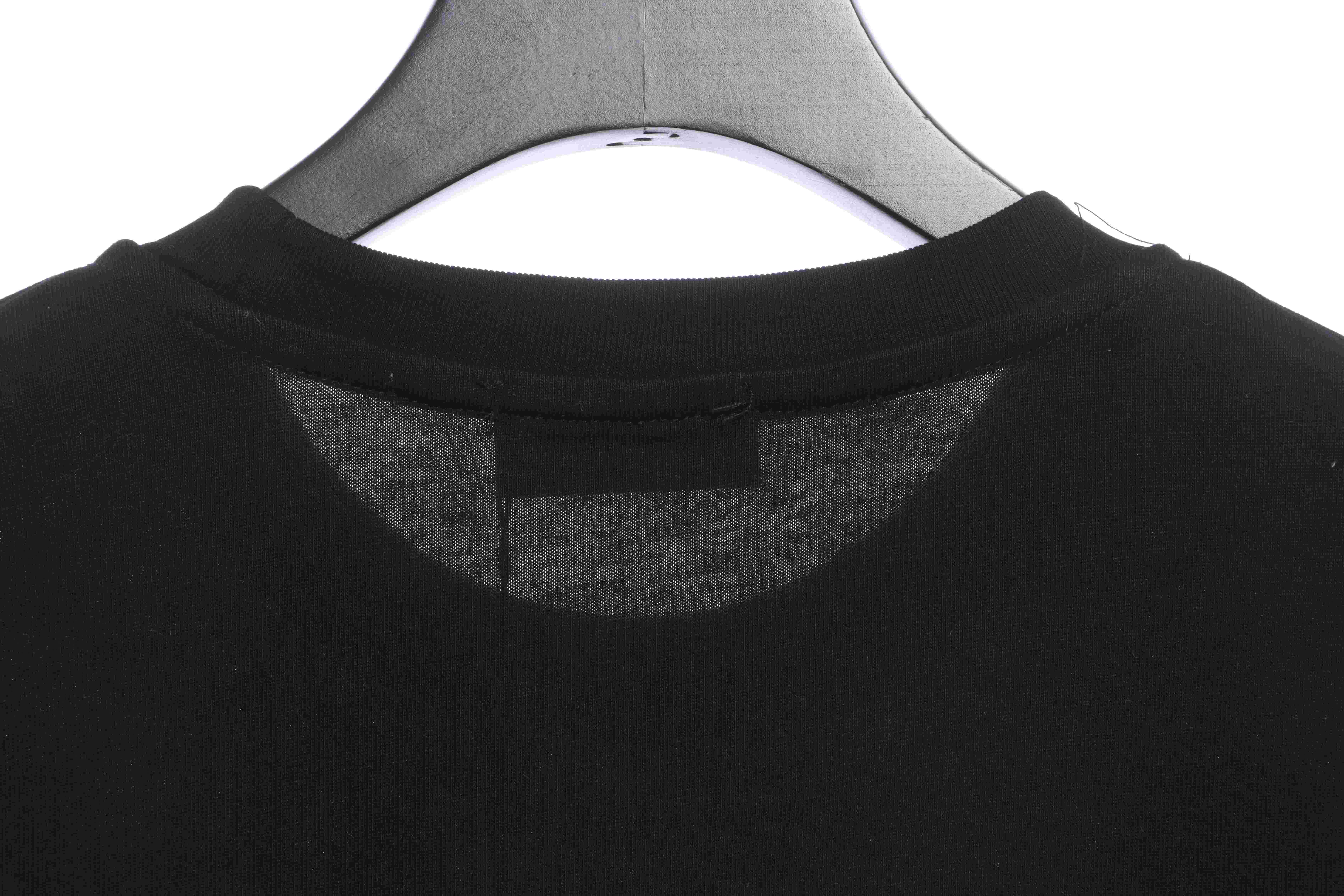 Balenciaga Melting English Print Short Sleeves Black