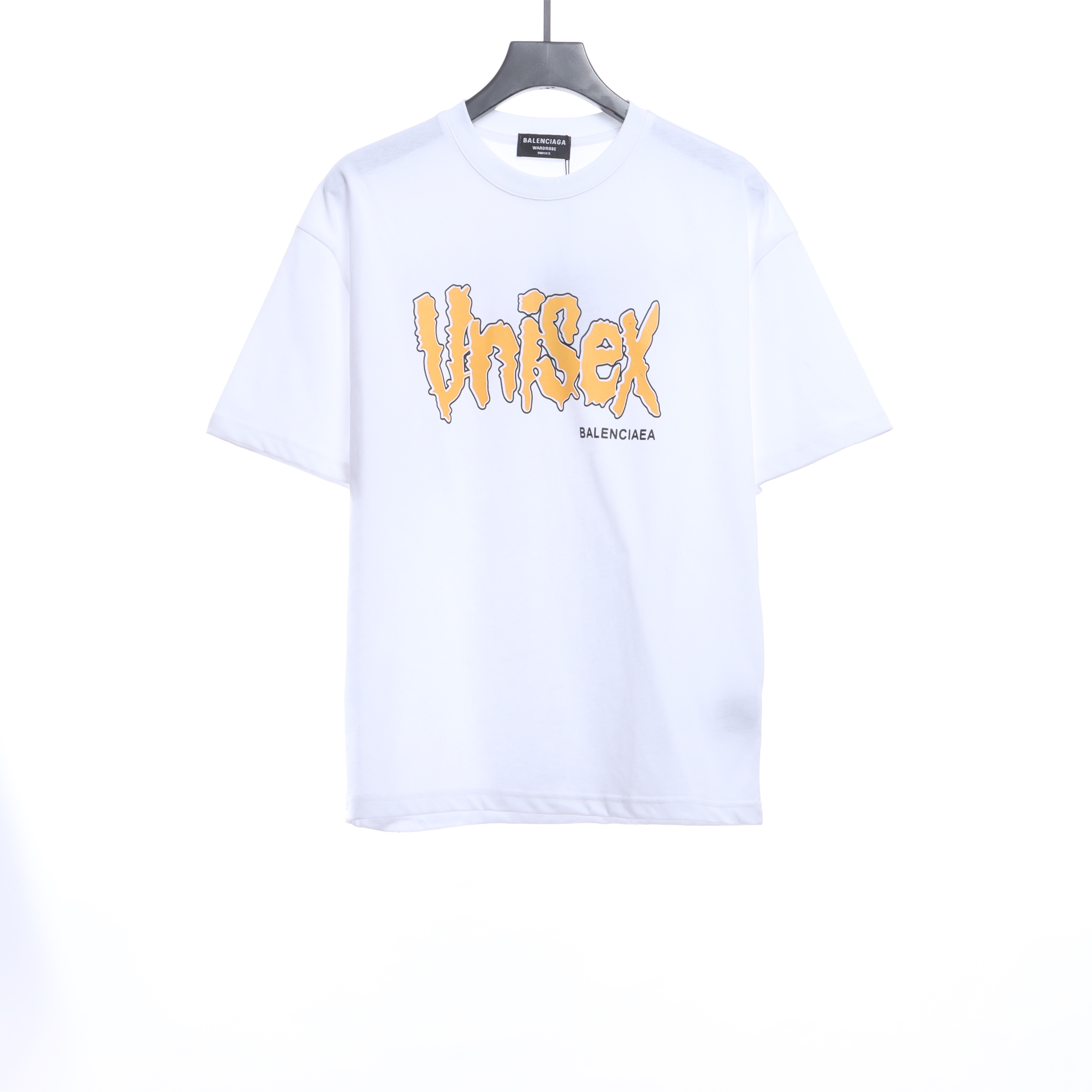 Balenciaga Melting English Print Short Sleeves White