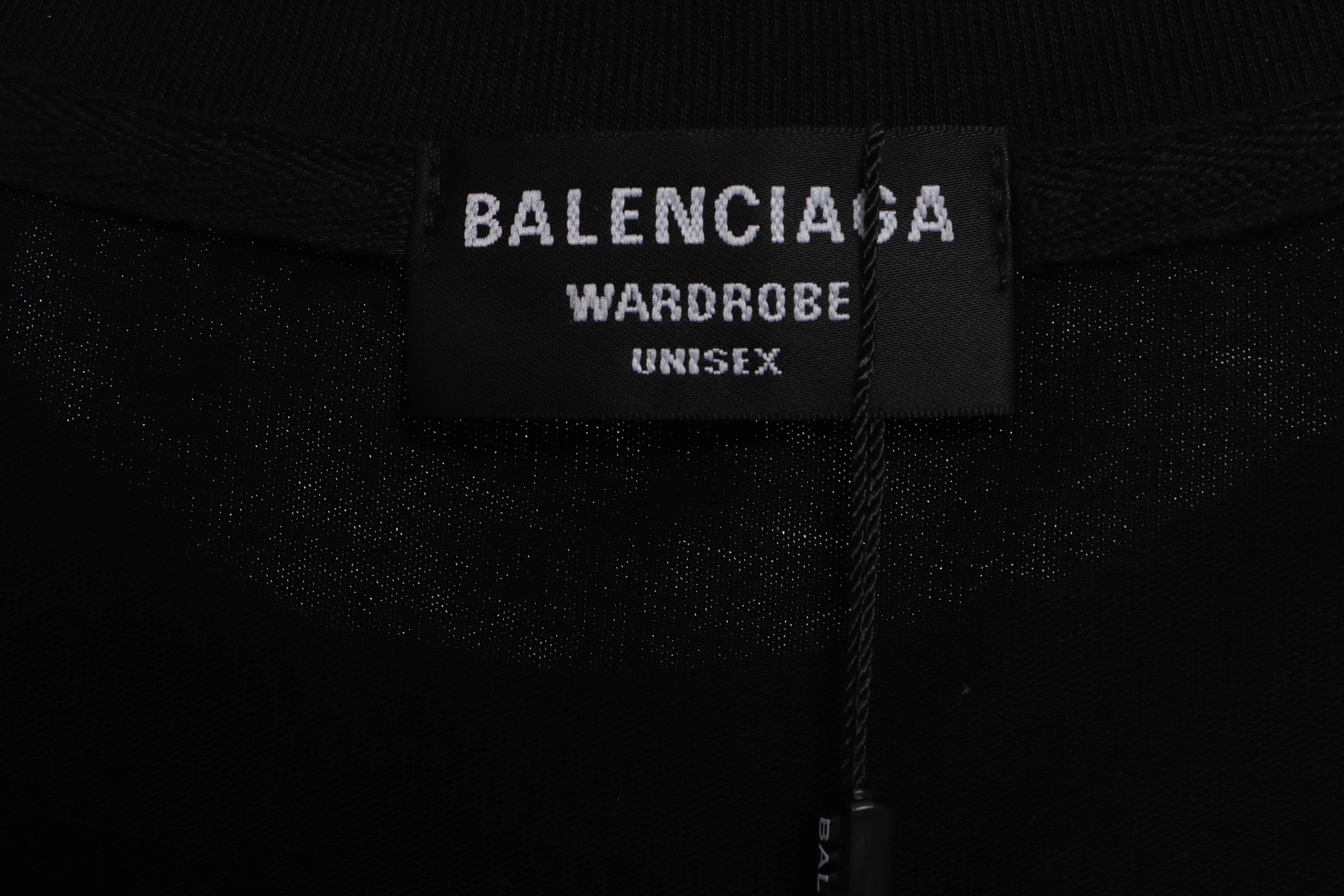 Balenciaga Mud-Dyed Old Sanskrit Long-Sleeved T-shirt