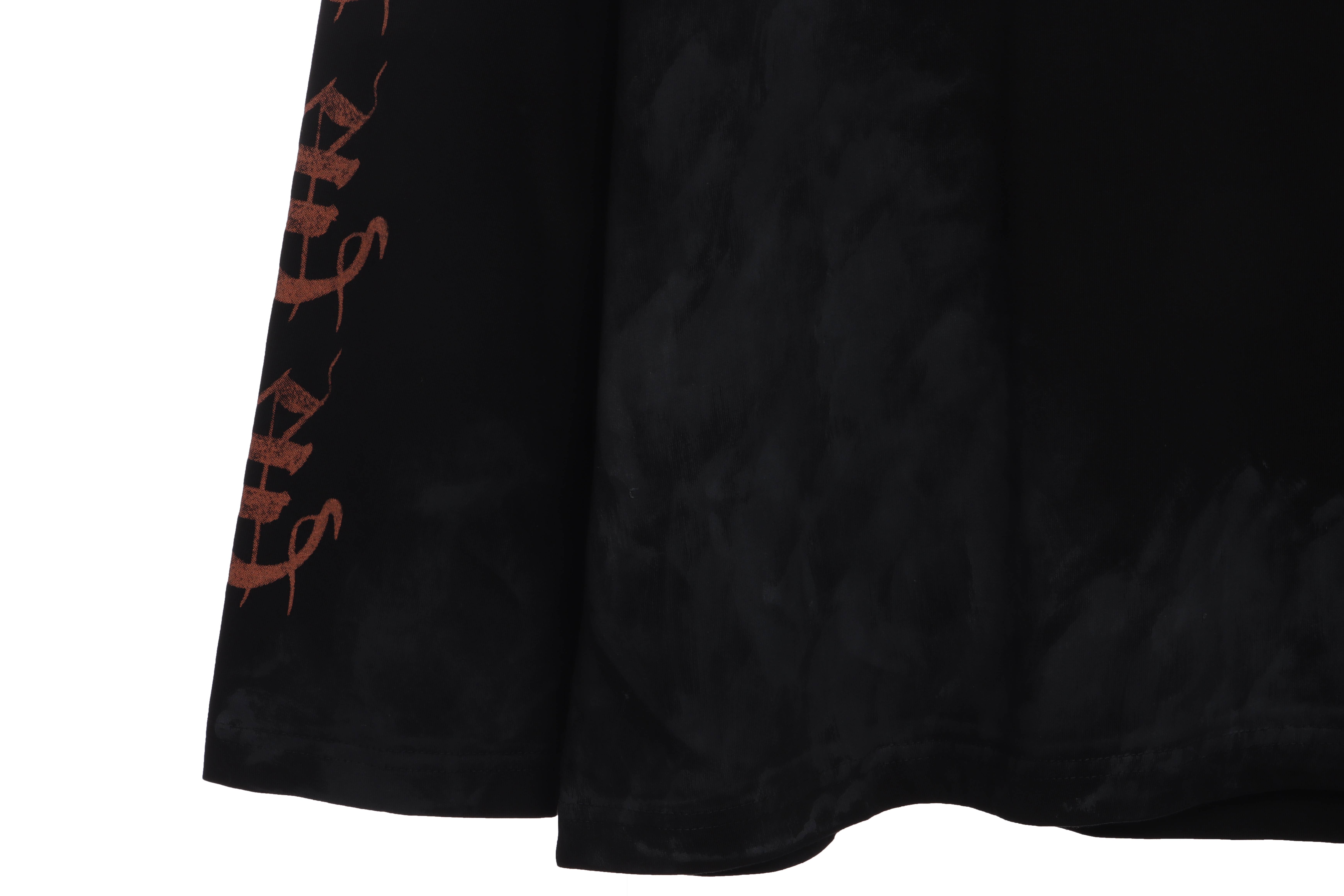 Balenciaga Mud-Dyed Old Sanskrit Long-Sleeved T-shirt