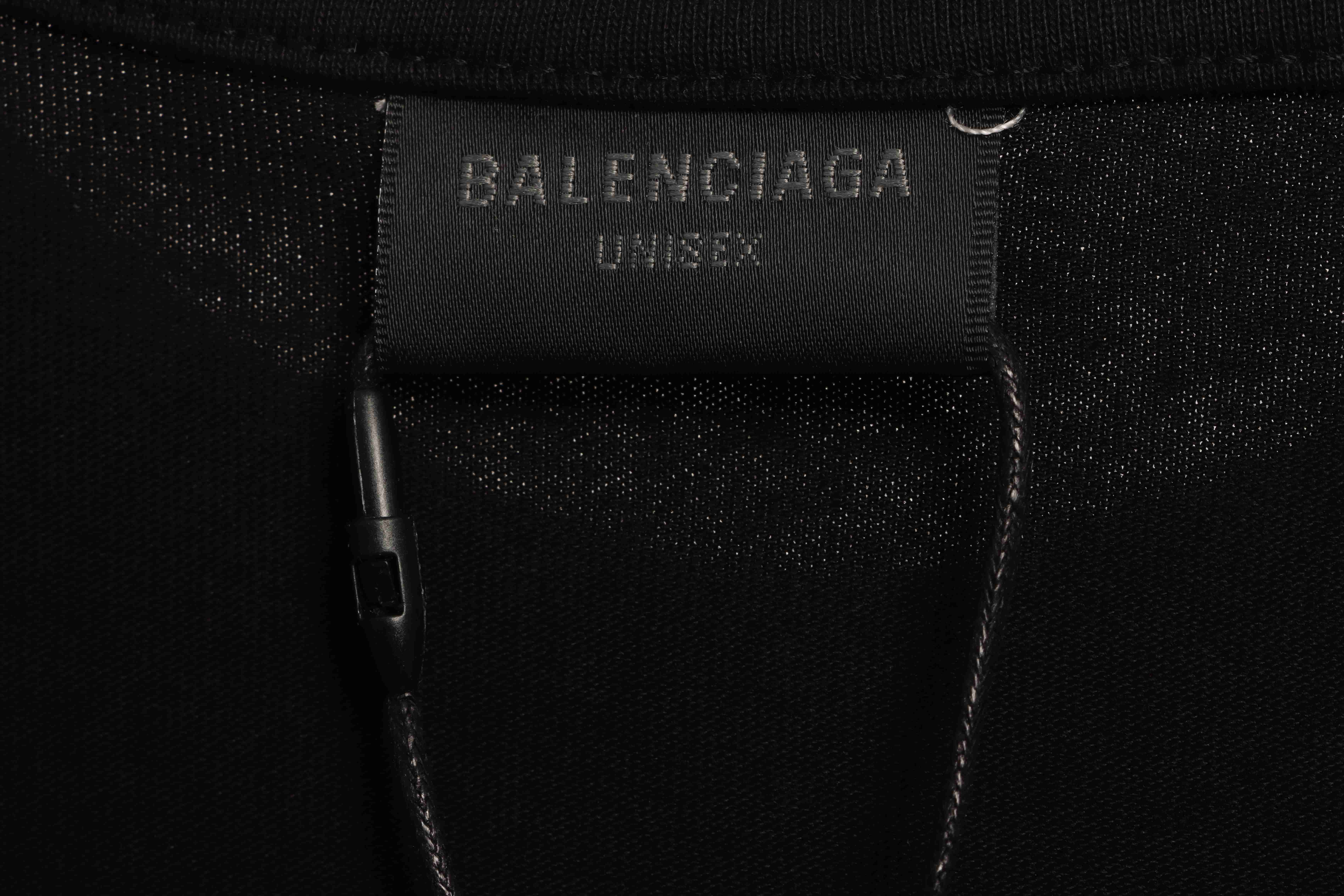 Balenciaga Overlap LOGO Short Sleeve Black