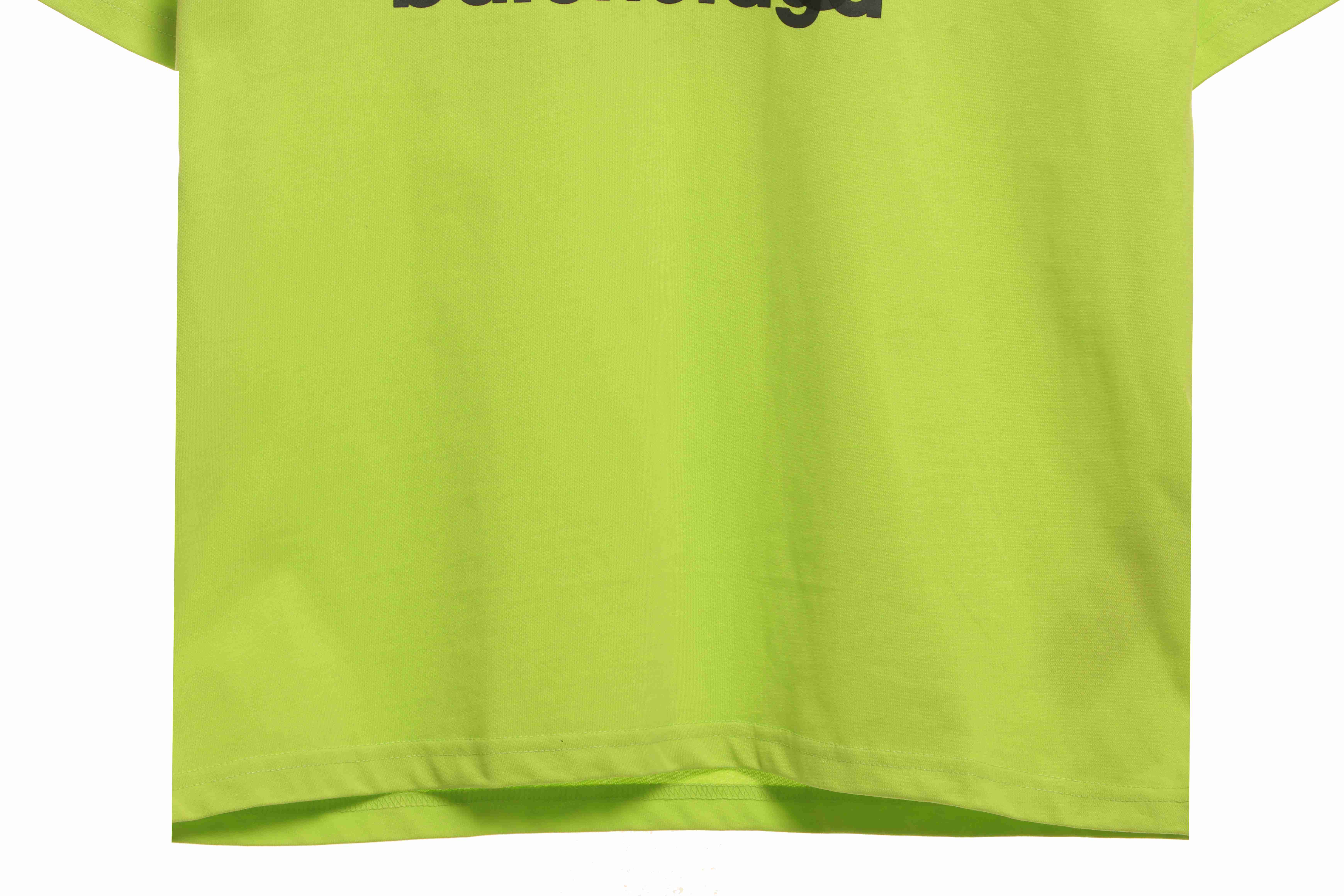 Balenciaga Overlap LOGO Short Sleeve Green