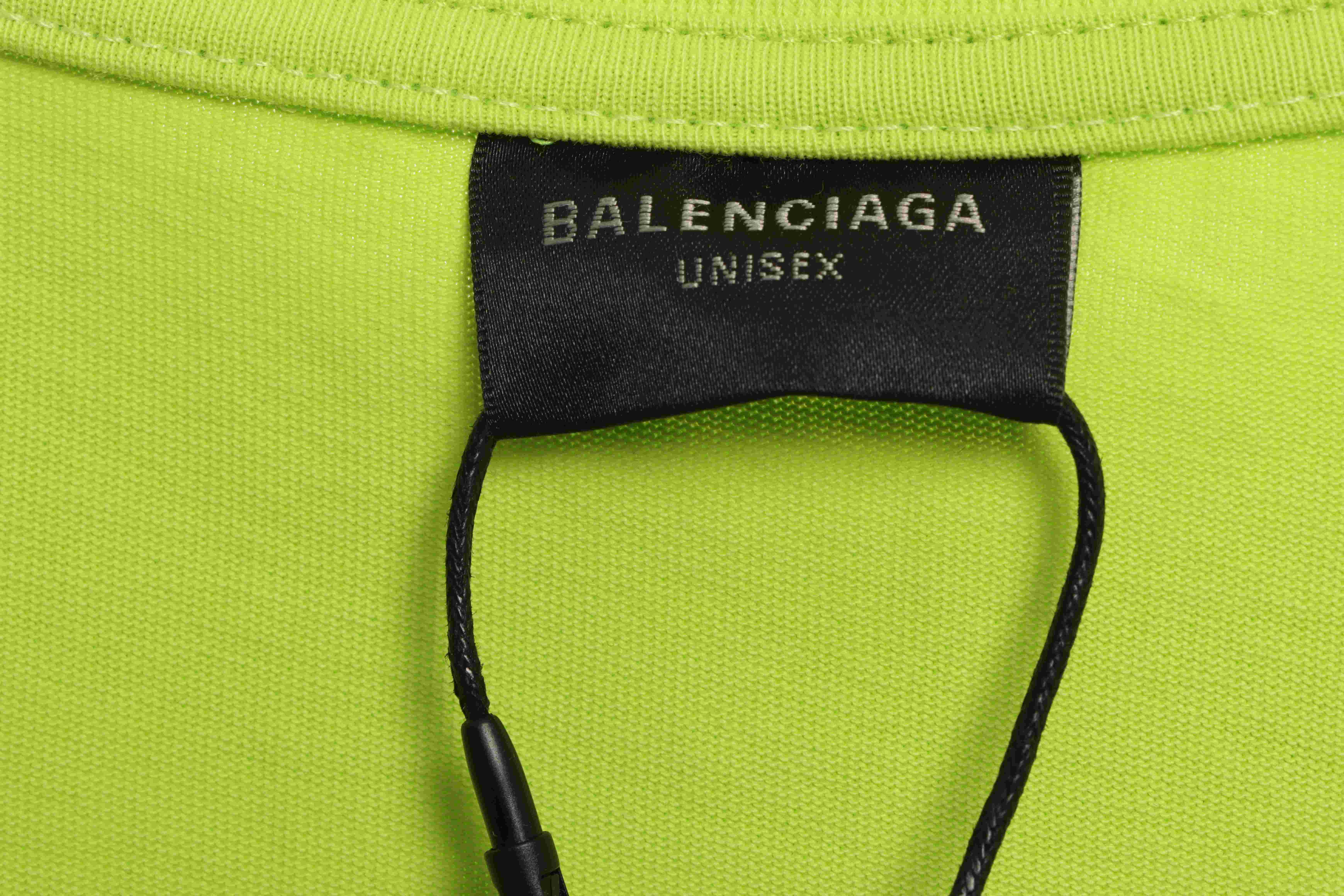 Balenciaga Overlap LOGO Short Sleeve Green