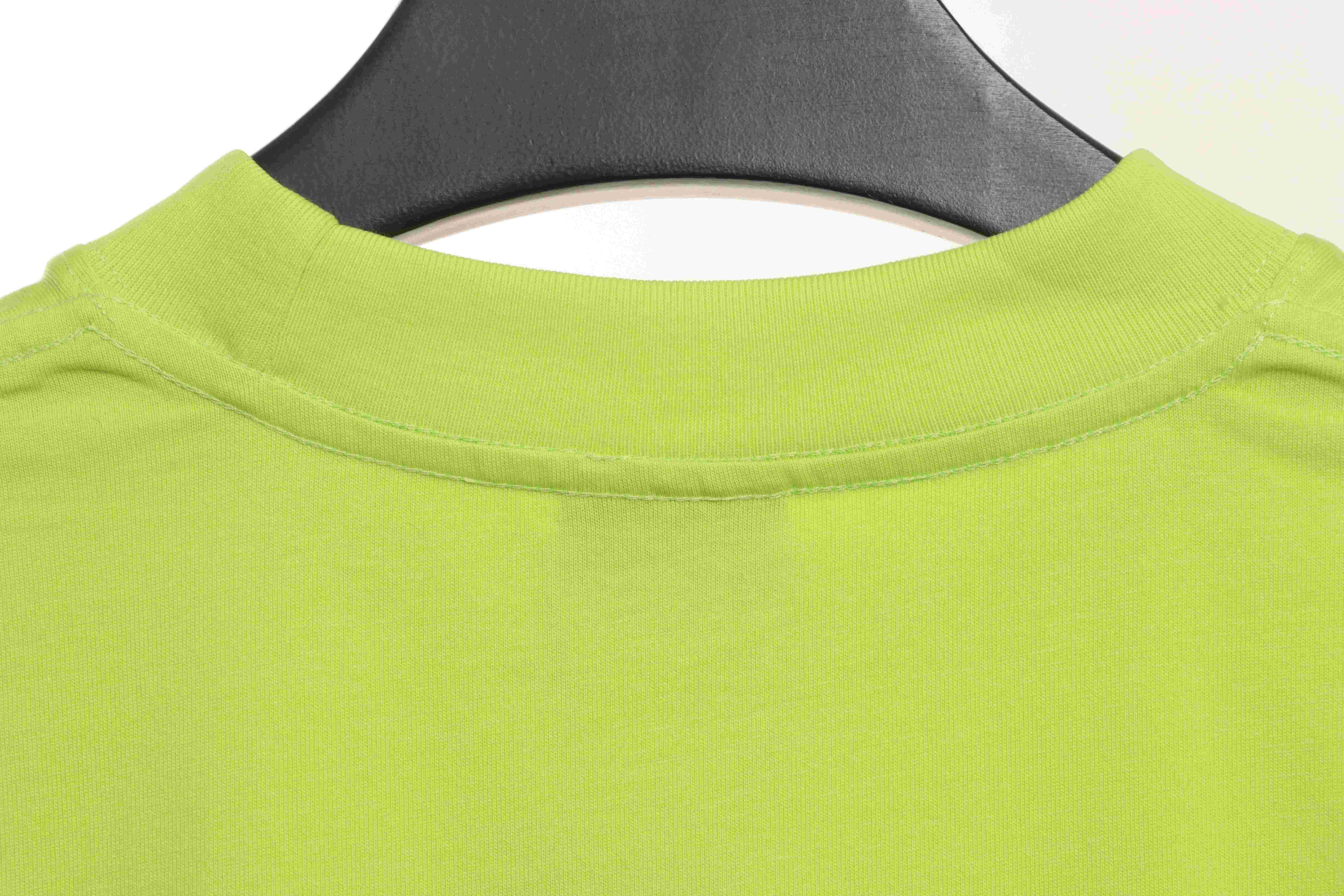 Balenciaga Overlap LOGO Short Sleeve Green
