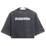 Balenciaga Reverse Letter Embroidered Short Sleeves