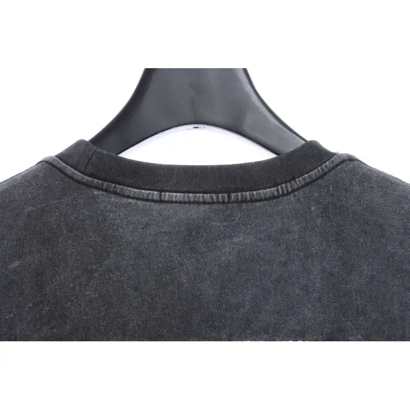 Balenciaga Reverse Letter Embroidered Short Sleeves