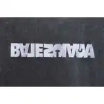 Balenciaga Reverse Letter Embroidered Short Sleeves