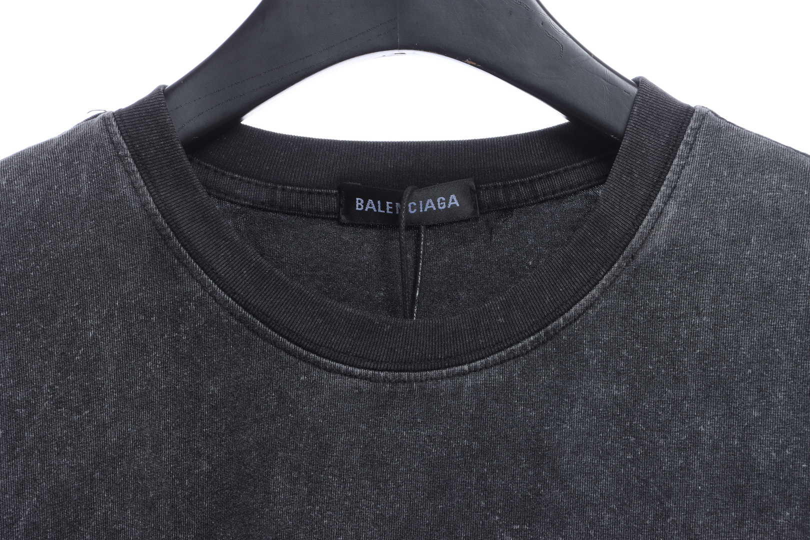 Balenciaga Reverse Letter Embroidered Short Sleeves