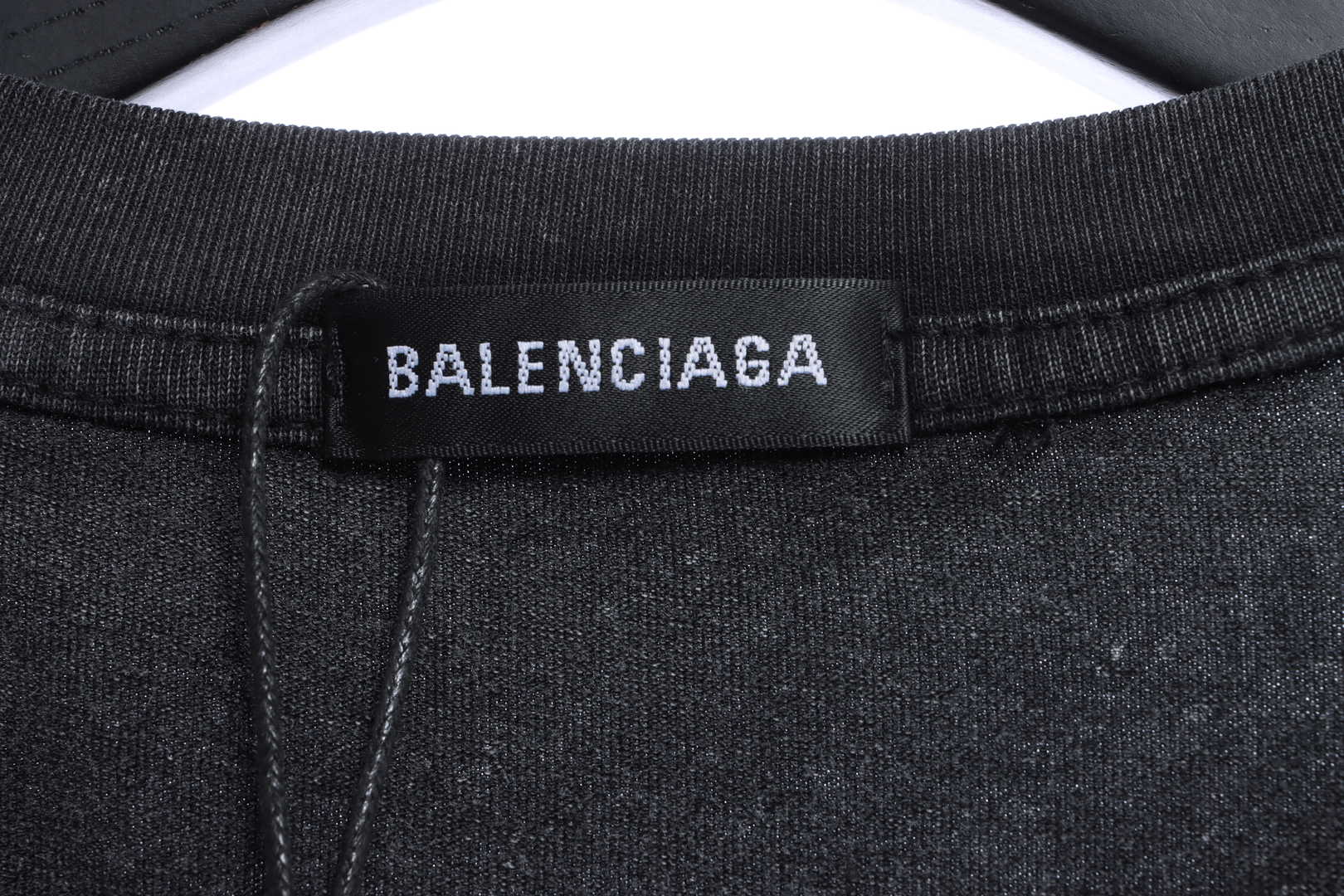 Balenciaga Reverse Letter Embroidered Short Sleeves