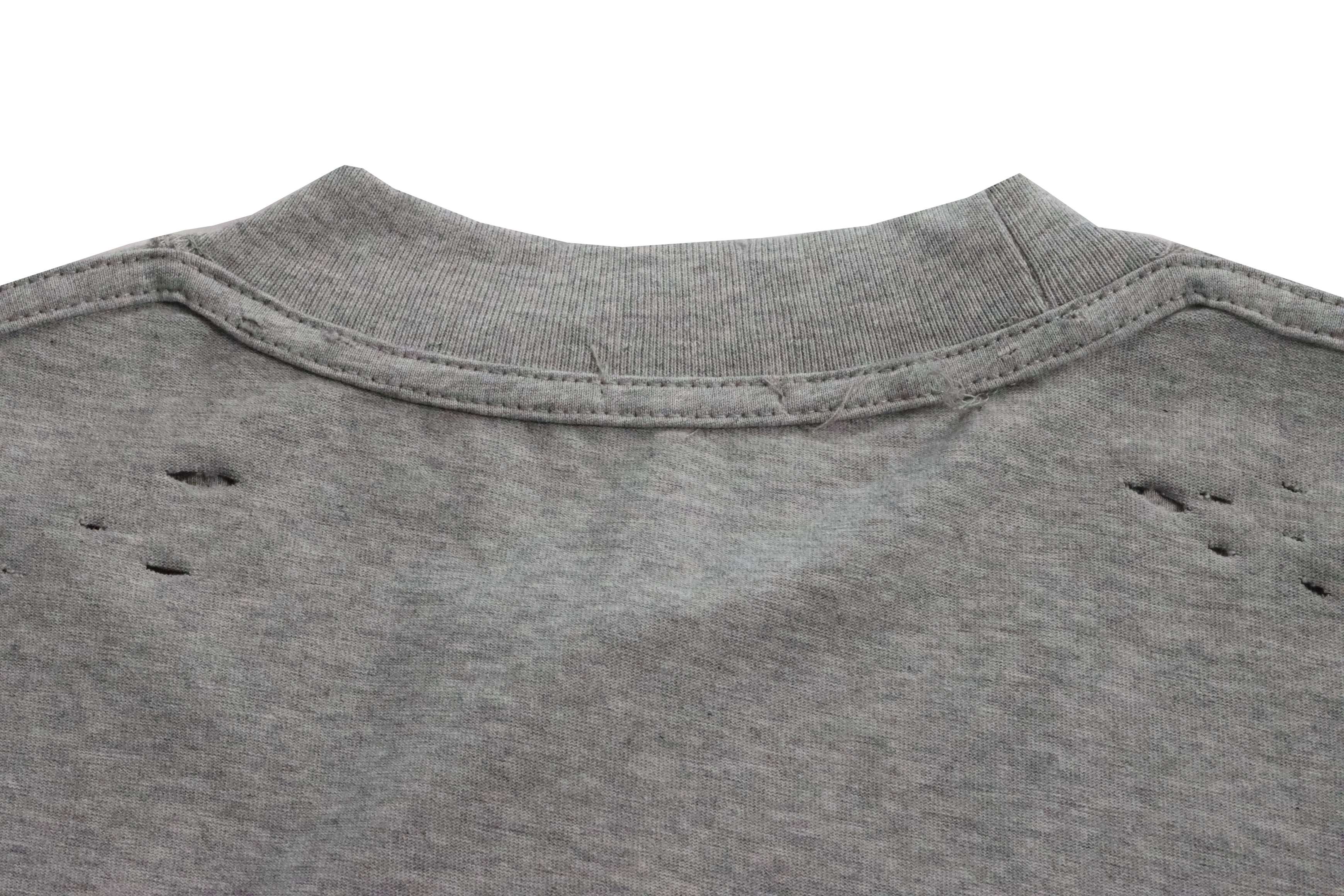 Balenciaga Reverse Stitching Oversized Short Sleeves Grey