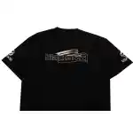 Balenciaga Reverse Stitching Oversized Short Sleeves Black