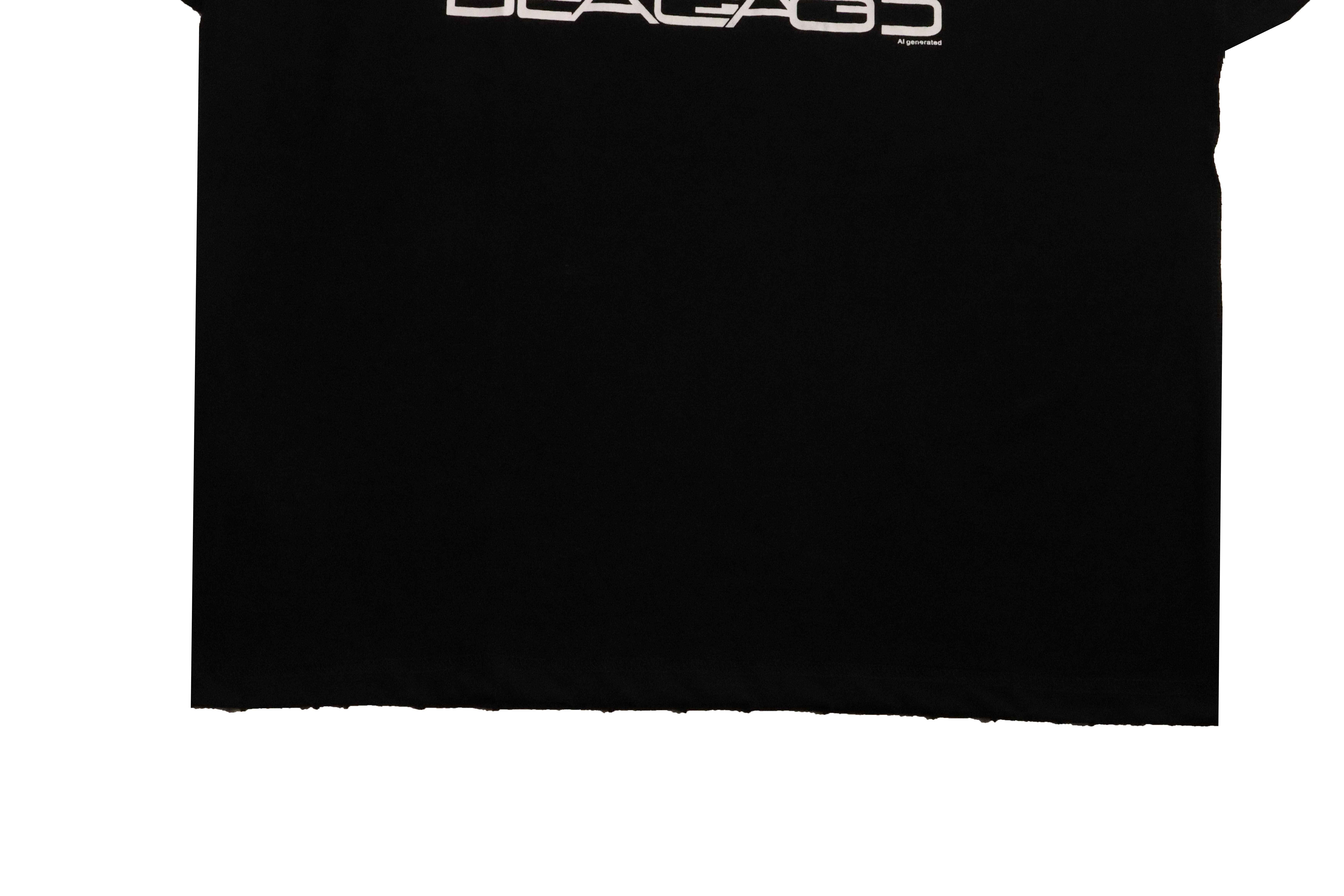 Balenciaga Reverse Stitching Oversized Short Sleeves Black